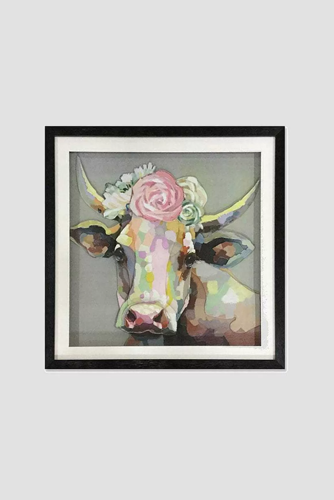 Carraig Donn HOME 3D Pretty Cow Wall Art New