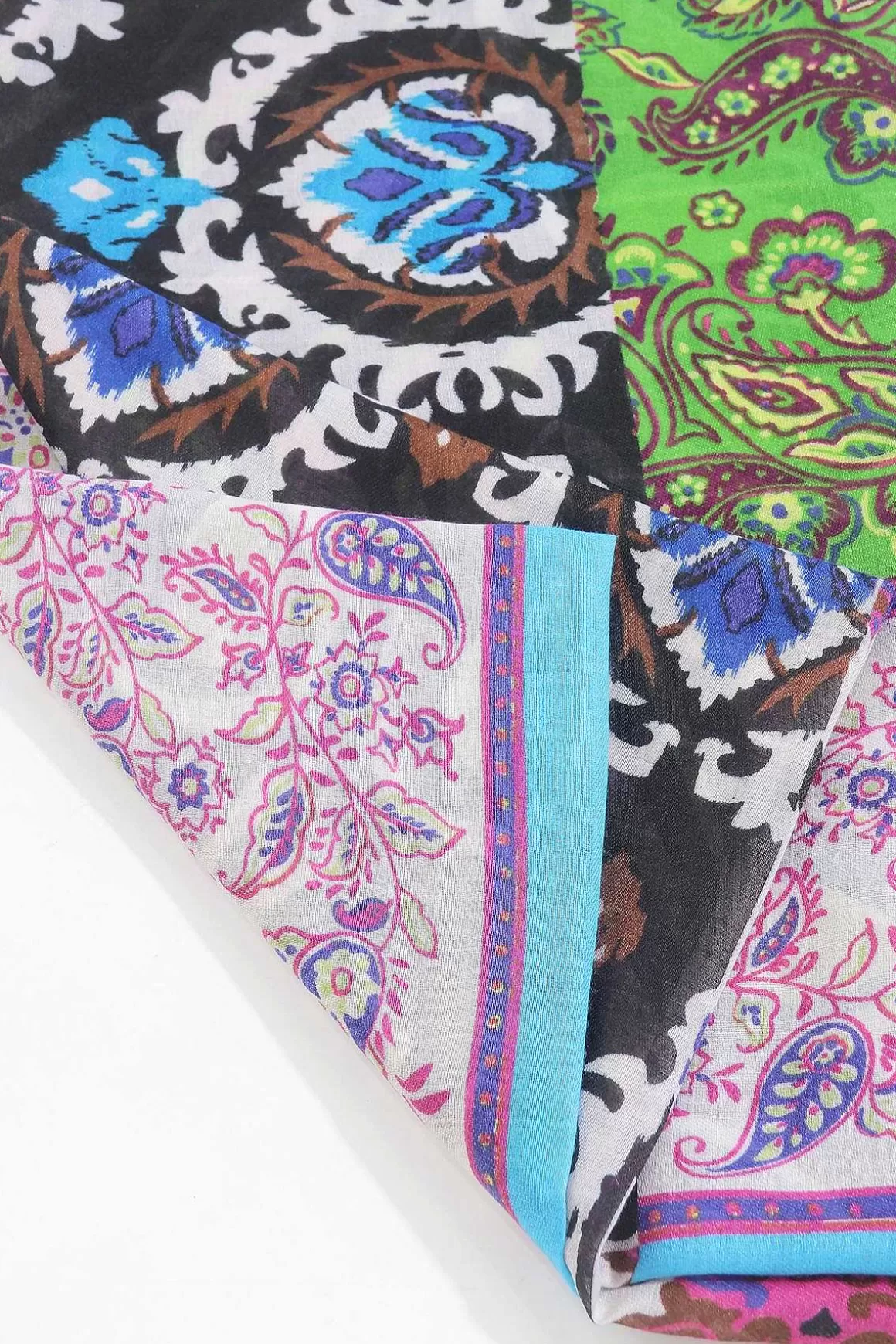 SOUL Accessories Abstract Paisley Scarf In Blue Flash Sale