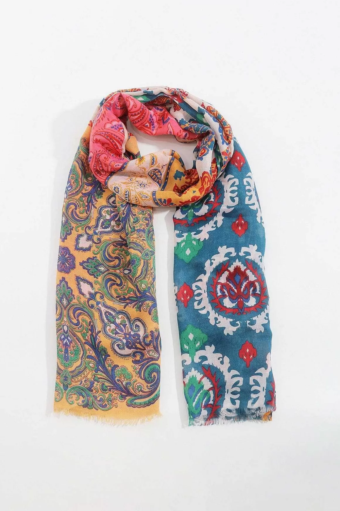 SOUL Accessories Abstract Paisley Scarf In Orange Best