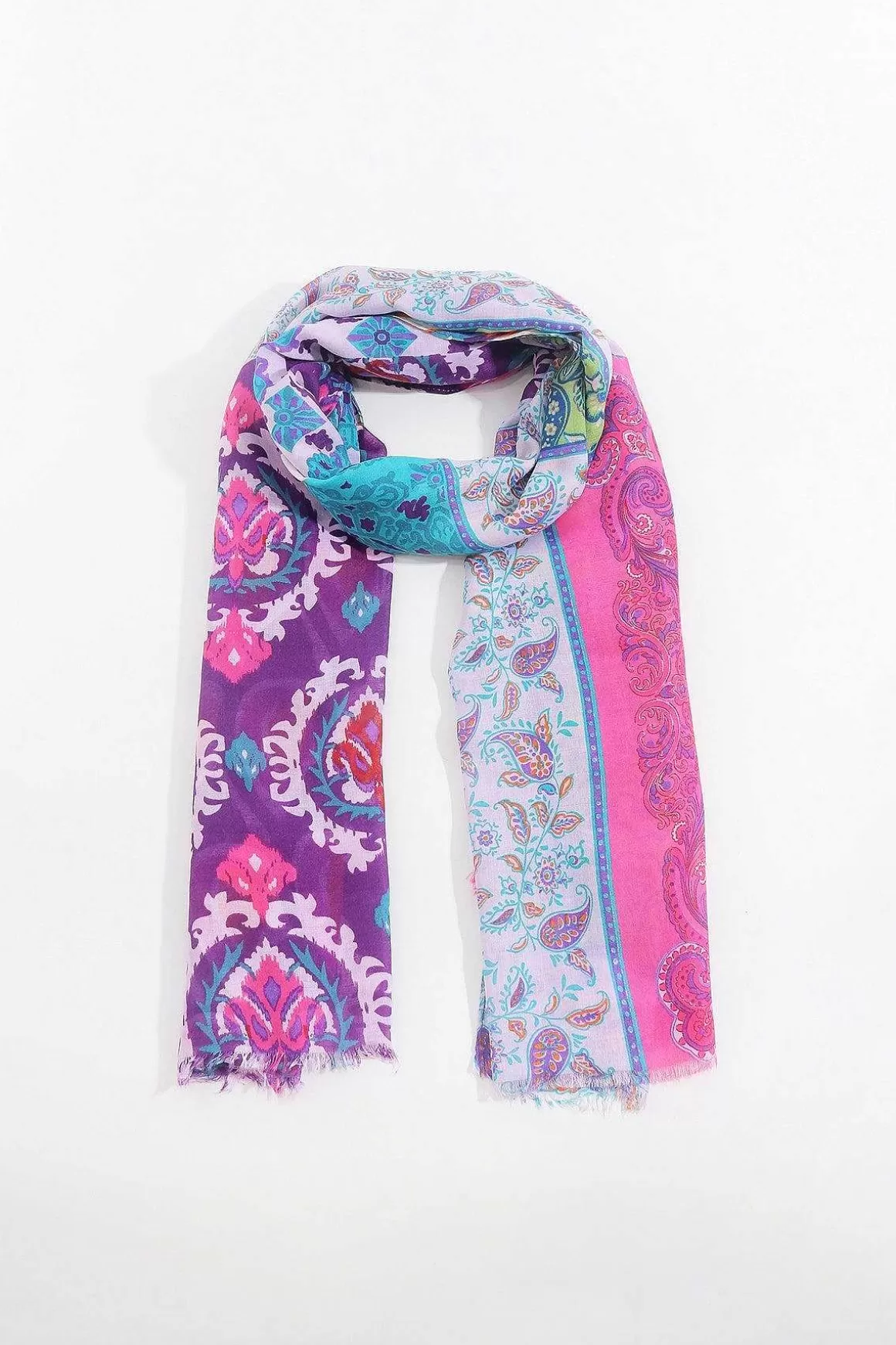 SOUL Accessories Abstract Paisley Scarf In Pink Online