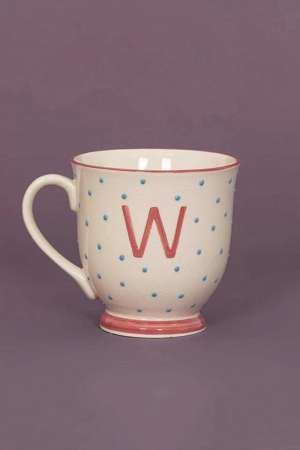 Eclectic Alphabet Mug Dot W Fashion