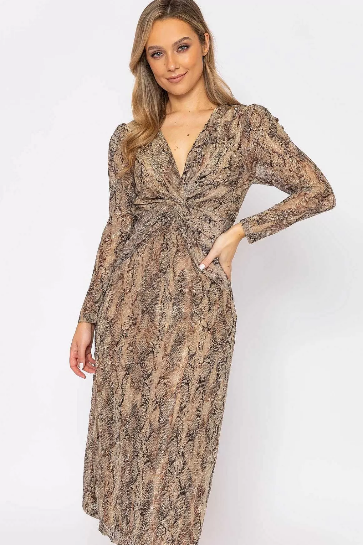 Nova of London Animal Print Twist Front Dress Store