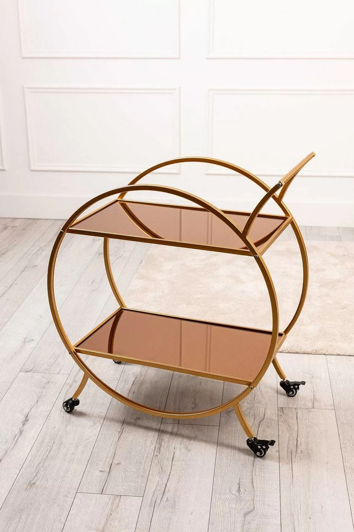 Carraig Donn HOME Audrey Gold Bar Cart Best Sale