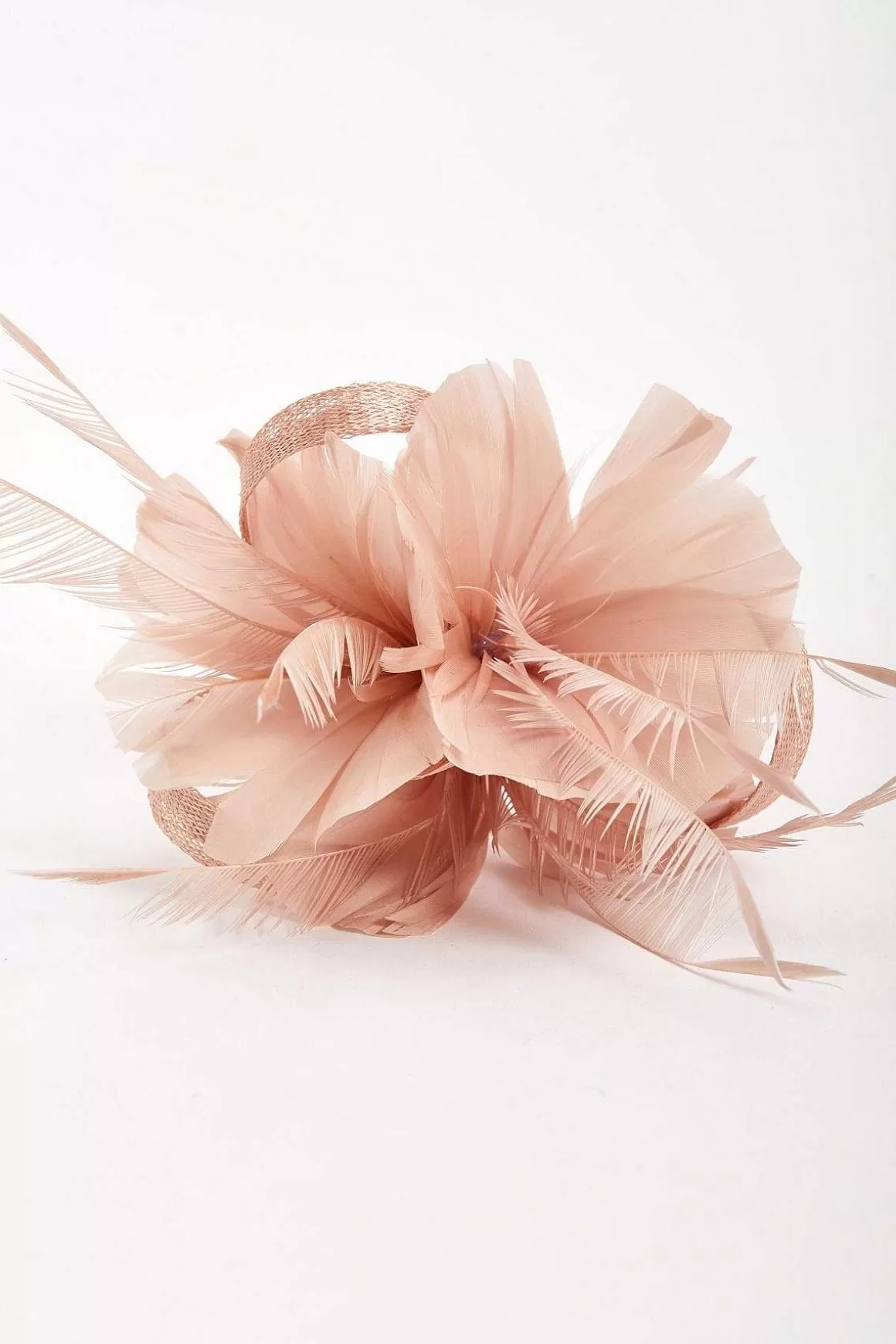 SOUL Accessories Baby Pink Feather Flower Fascinator Clearance