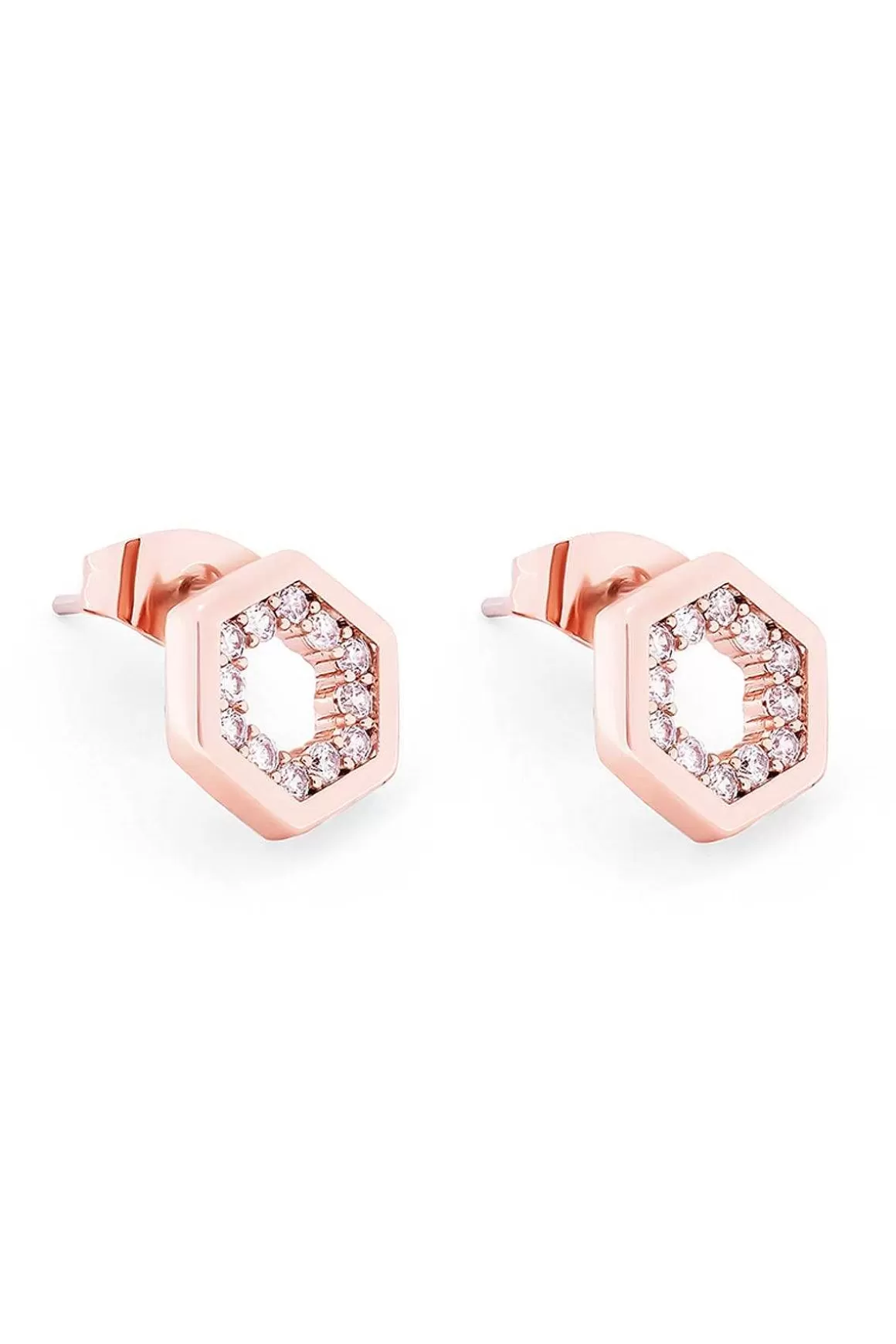 Tipperary Crystal Jewellery Bee Hexagonal Stud Earrings Hot