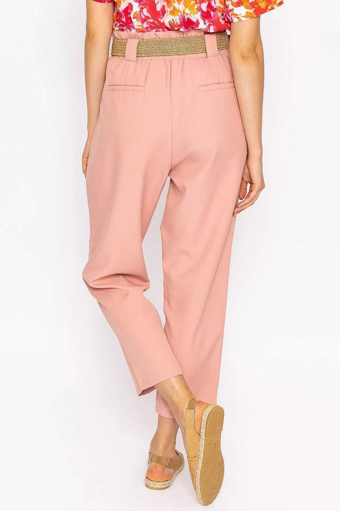 Rowen Avenue Belted Pants In Pink Best Sale