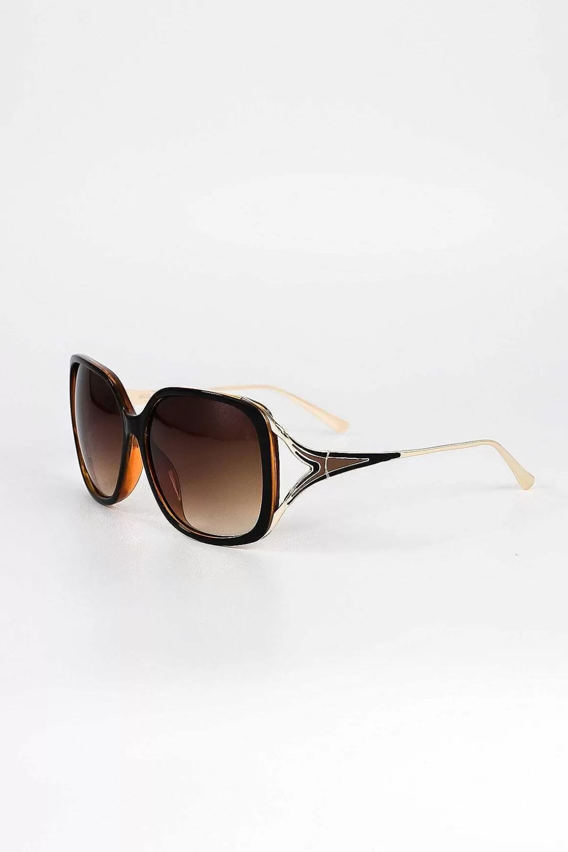 SOUL Accessories Black And Brown Contrast Arm Sunglasses Best