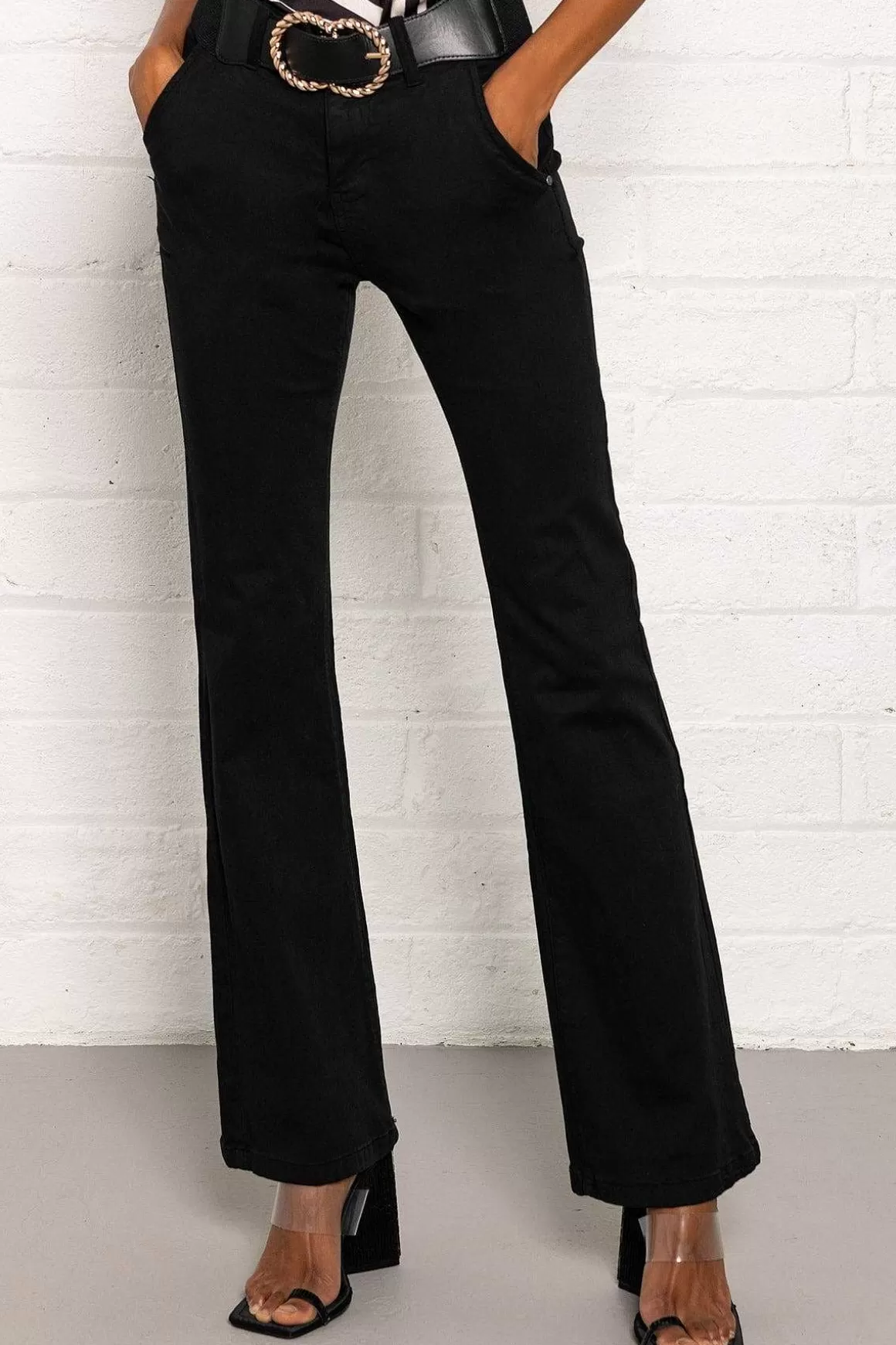 Pala D'oro Sport Black Flared Jeans Store