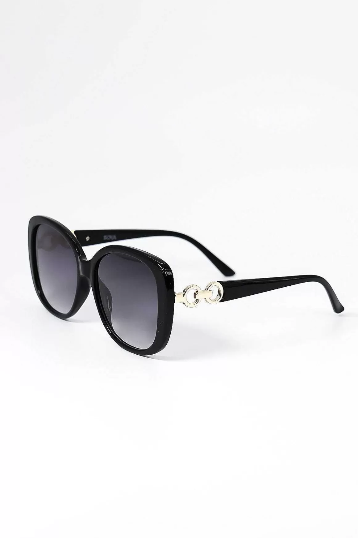 SOUL Accessories Black Sunglasses With Links Detail On Arms Best