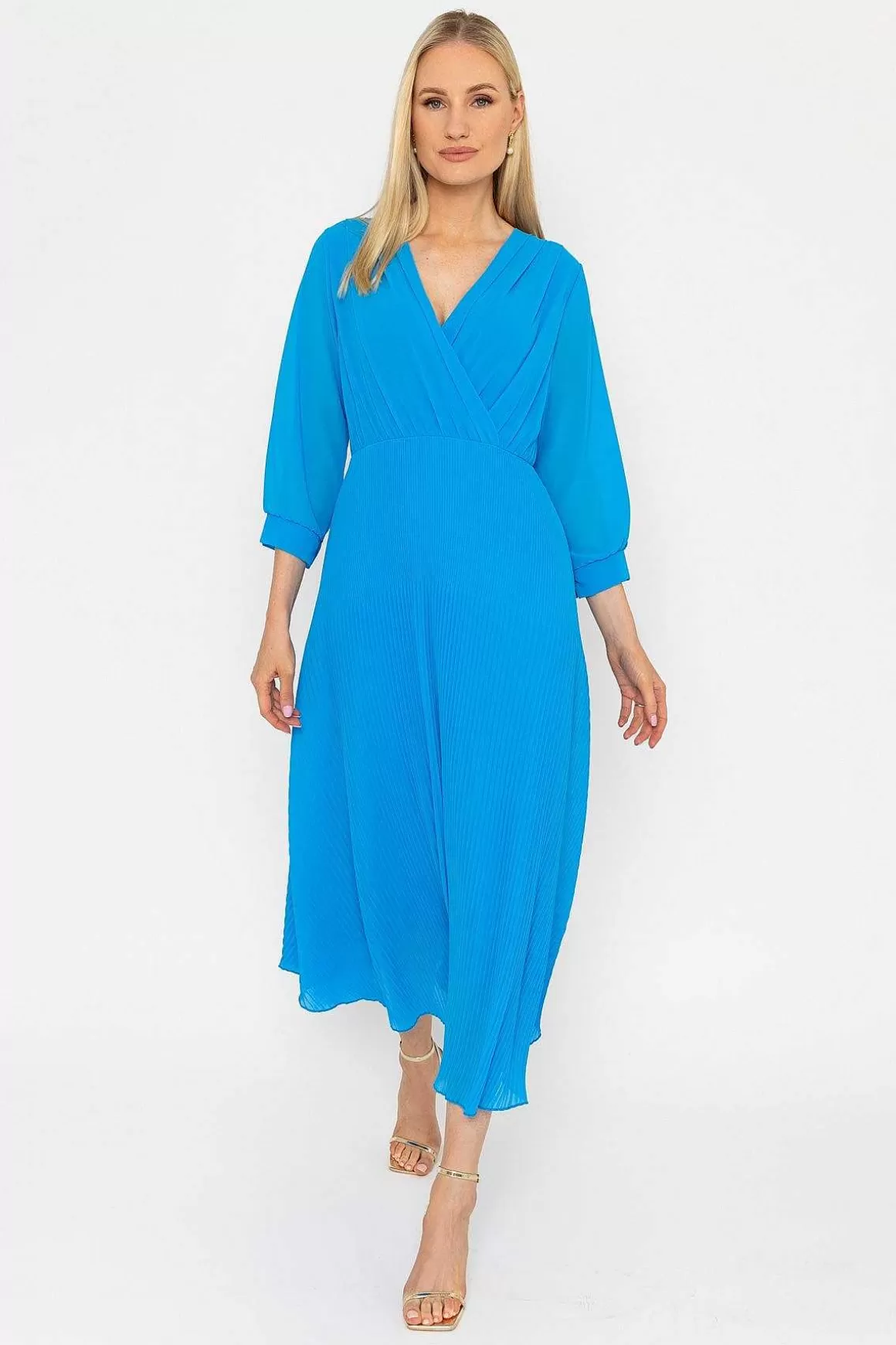 Pala D'oro Blue Hannah Midi Dress Hot