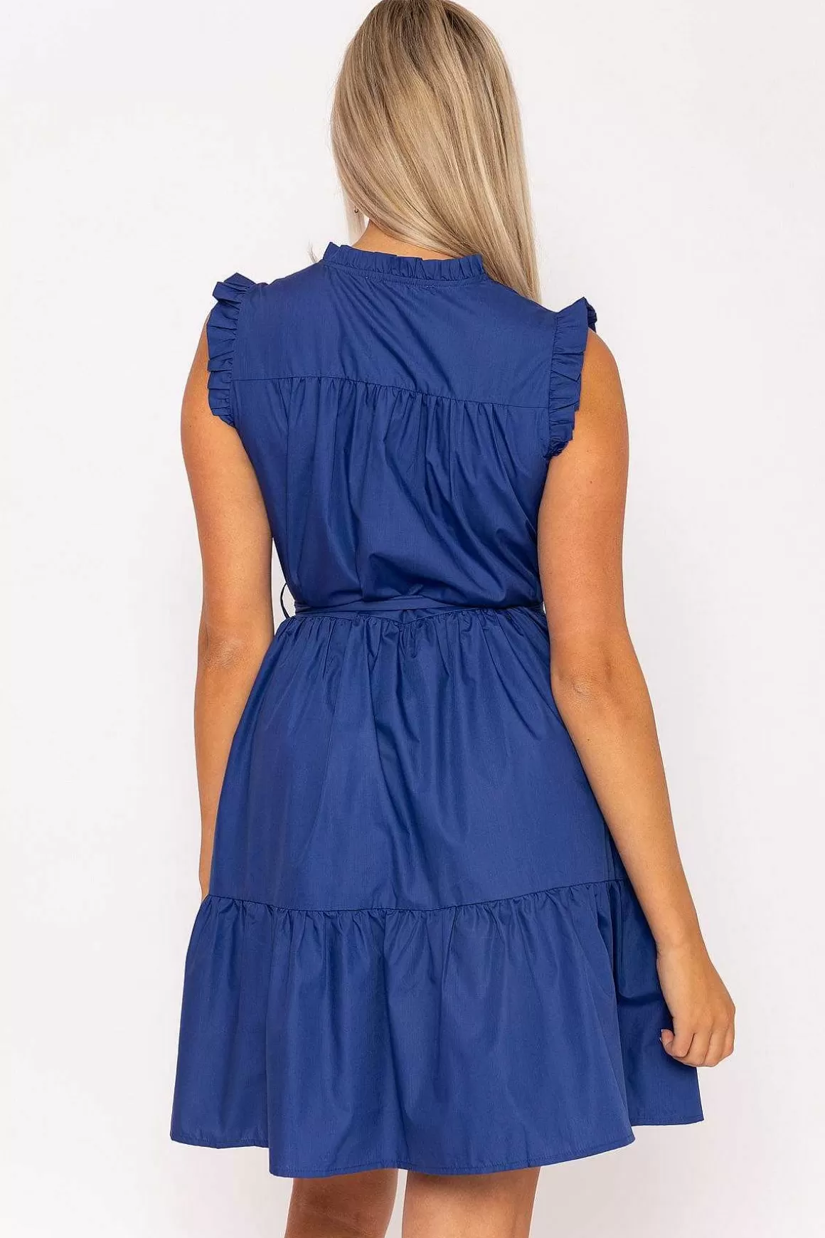 Kelly & Grace Weekend Blue Poplin Mini Dress Shop