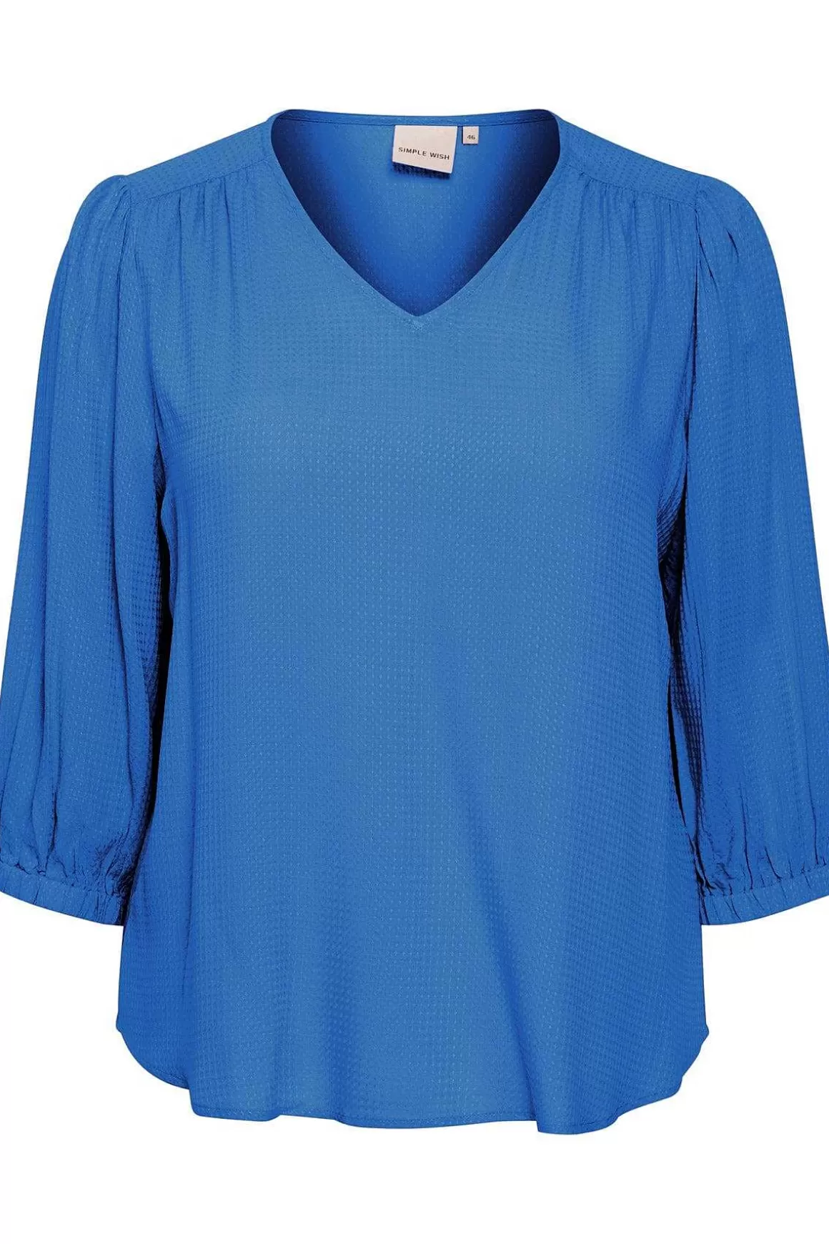 Simple Wish Blue Viscose Top Hot