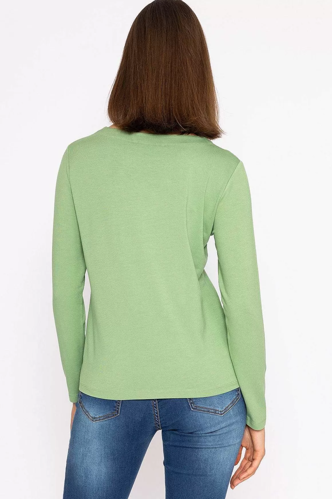 Kelly & Grace Weekend Boat Neck Top In Sage Best Sale