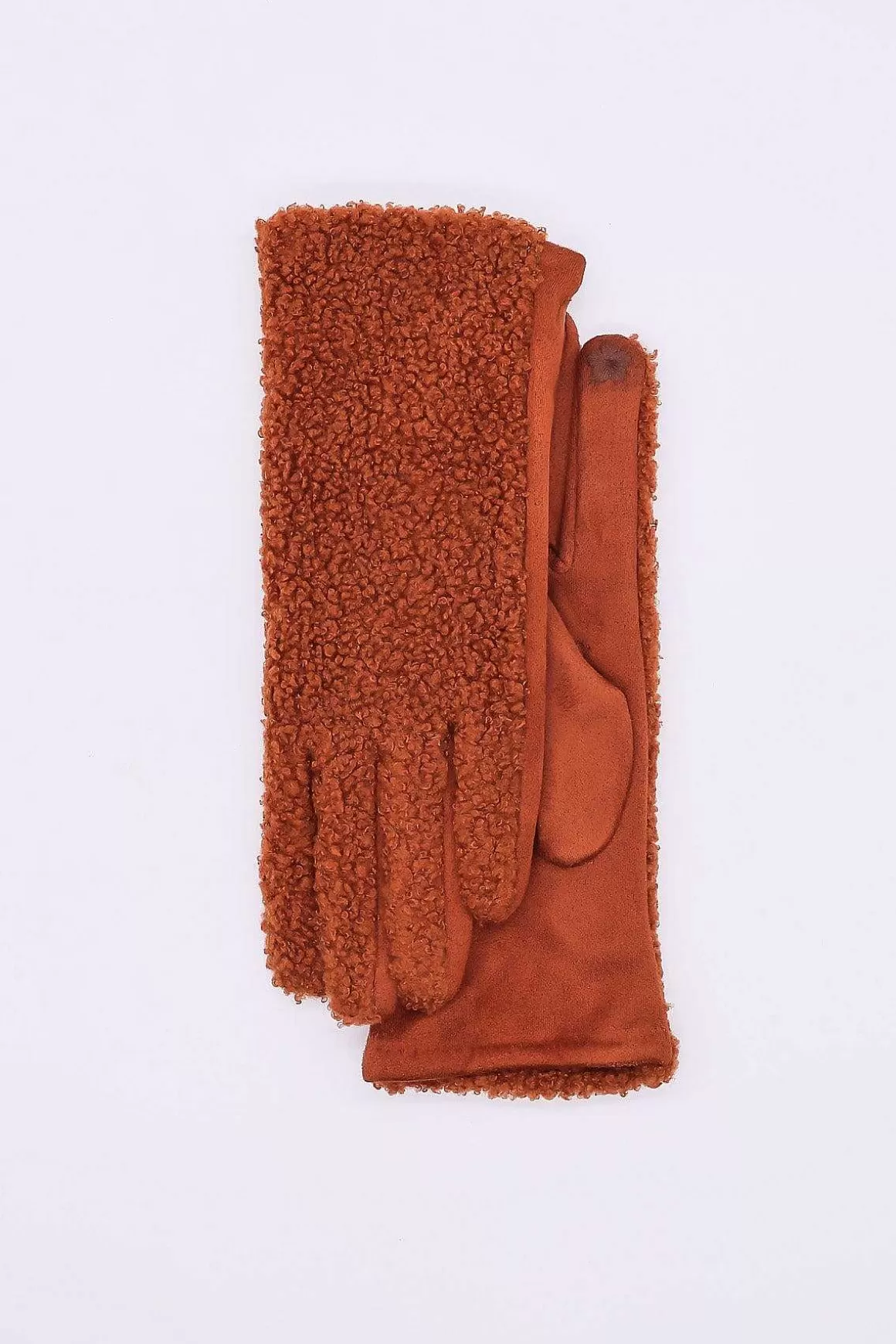 SOUL Accessories Boucle Front Glove In Tan Fashion