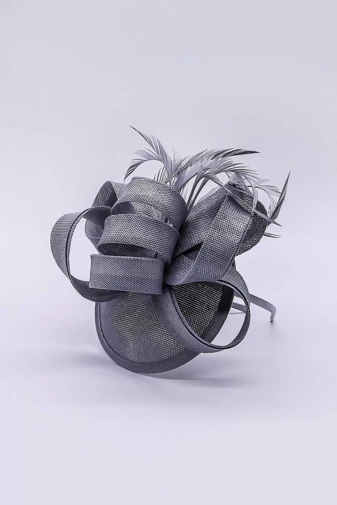 SOUL Accessories Bow Detail Fascinator In Silver Outlet