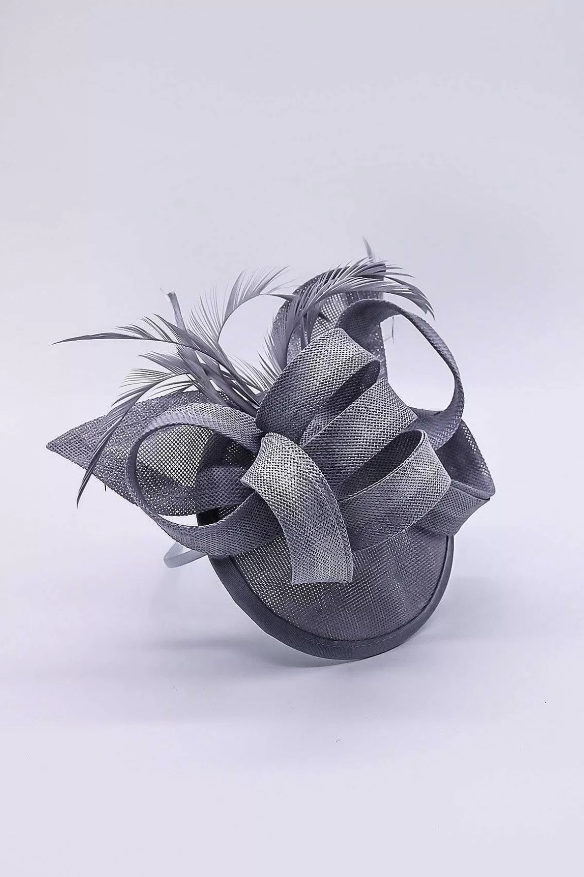 SOUL Accessories Bow Detail Fascinator In Silver Outlet