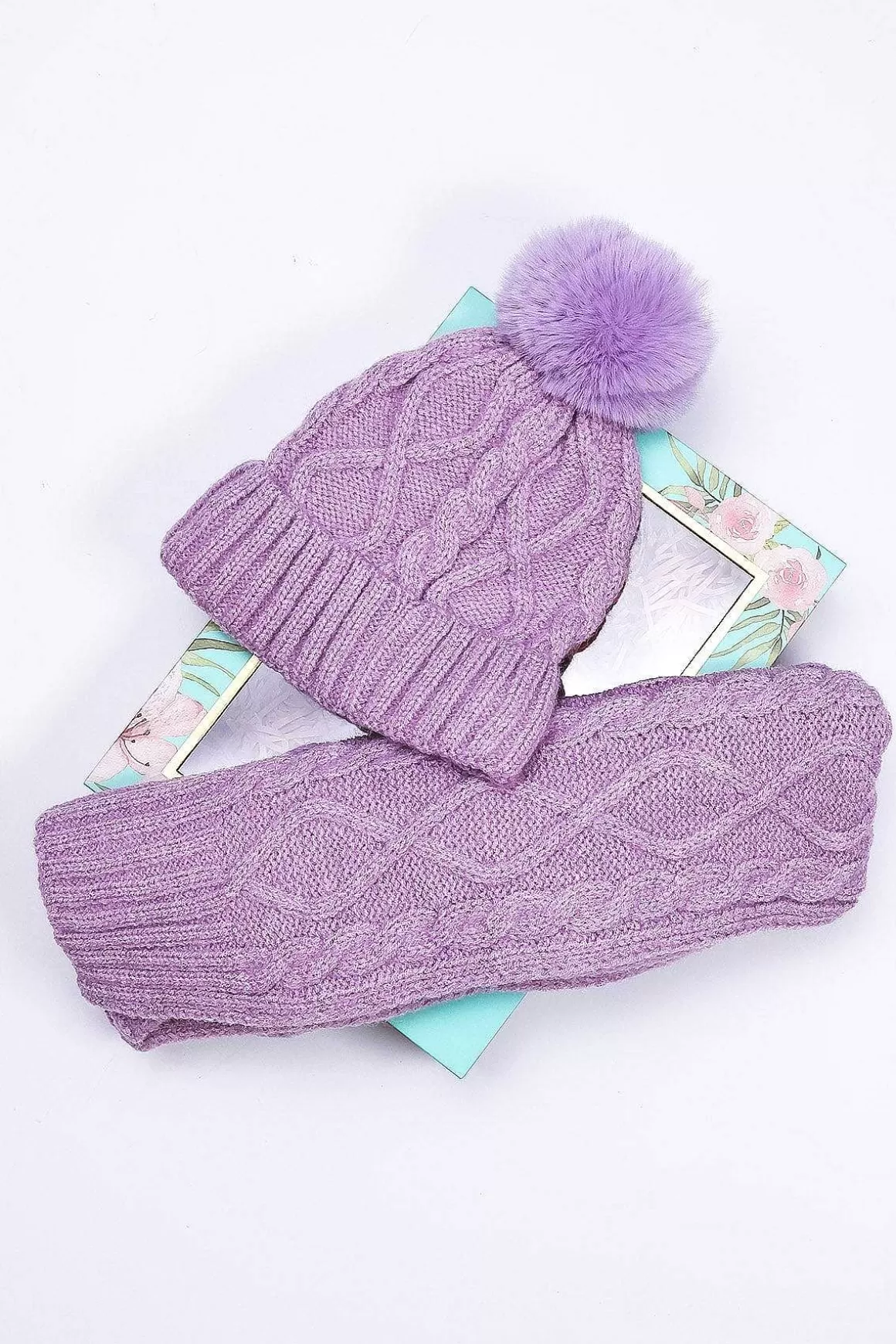 SOUL Accessories Boxed Beanie And Scarf In Lilac Best Sale