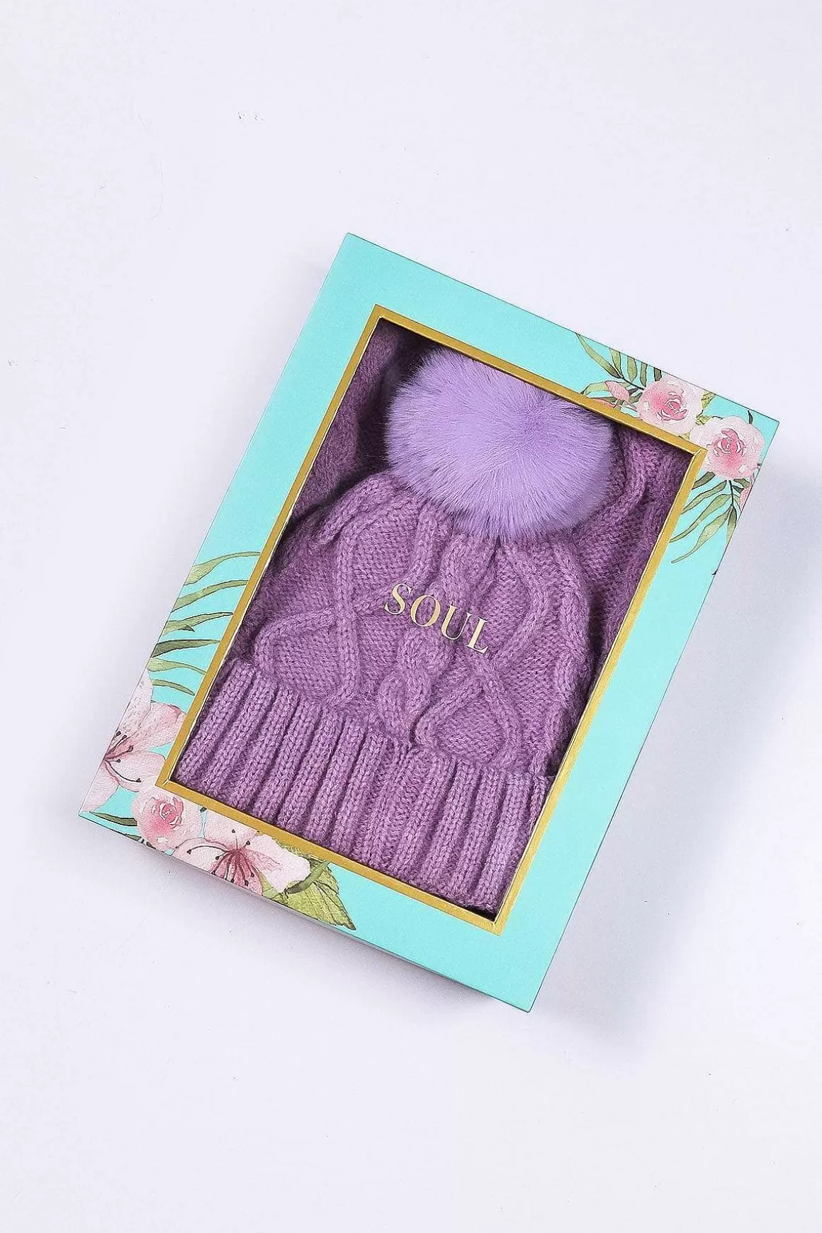 SOUL Accessories Boxed Beanie And Scarf In Lilac Best Sale