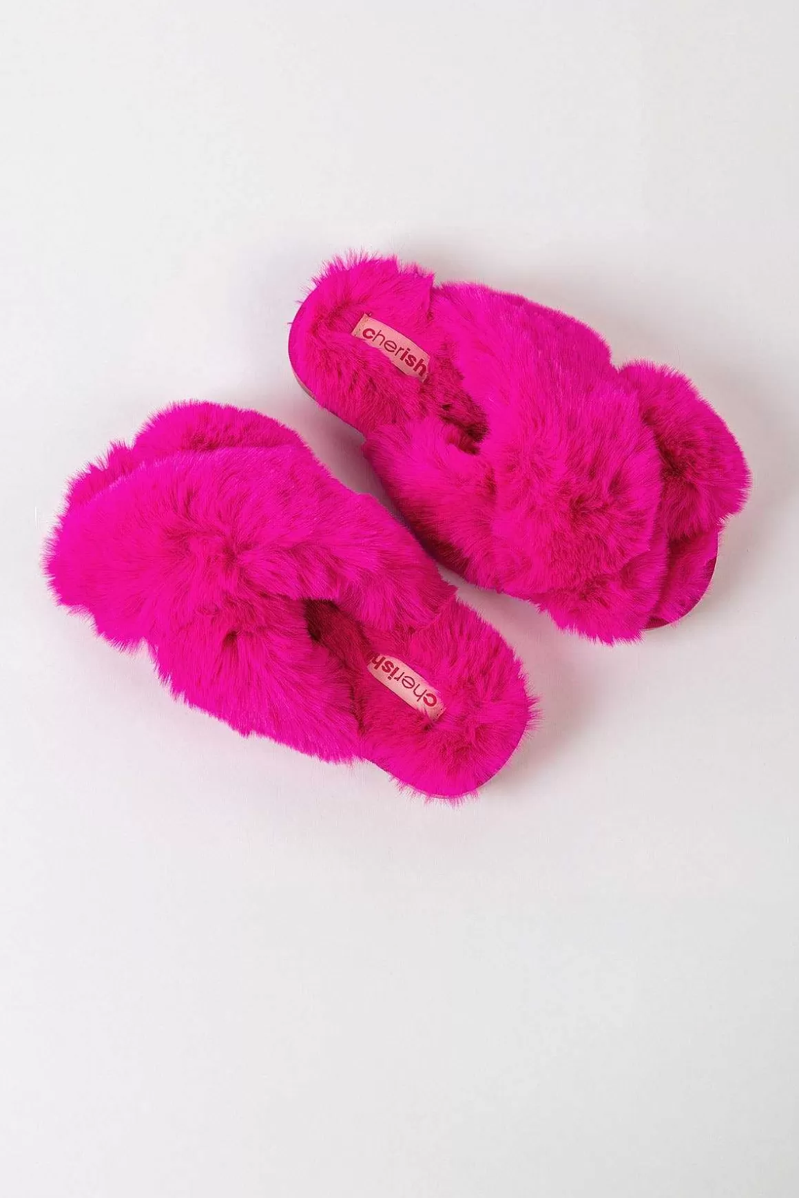 Cherish Accessories Boxed Faux Fur Quilted Slippers In Pink Best