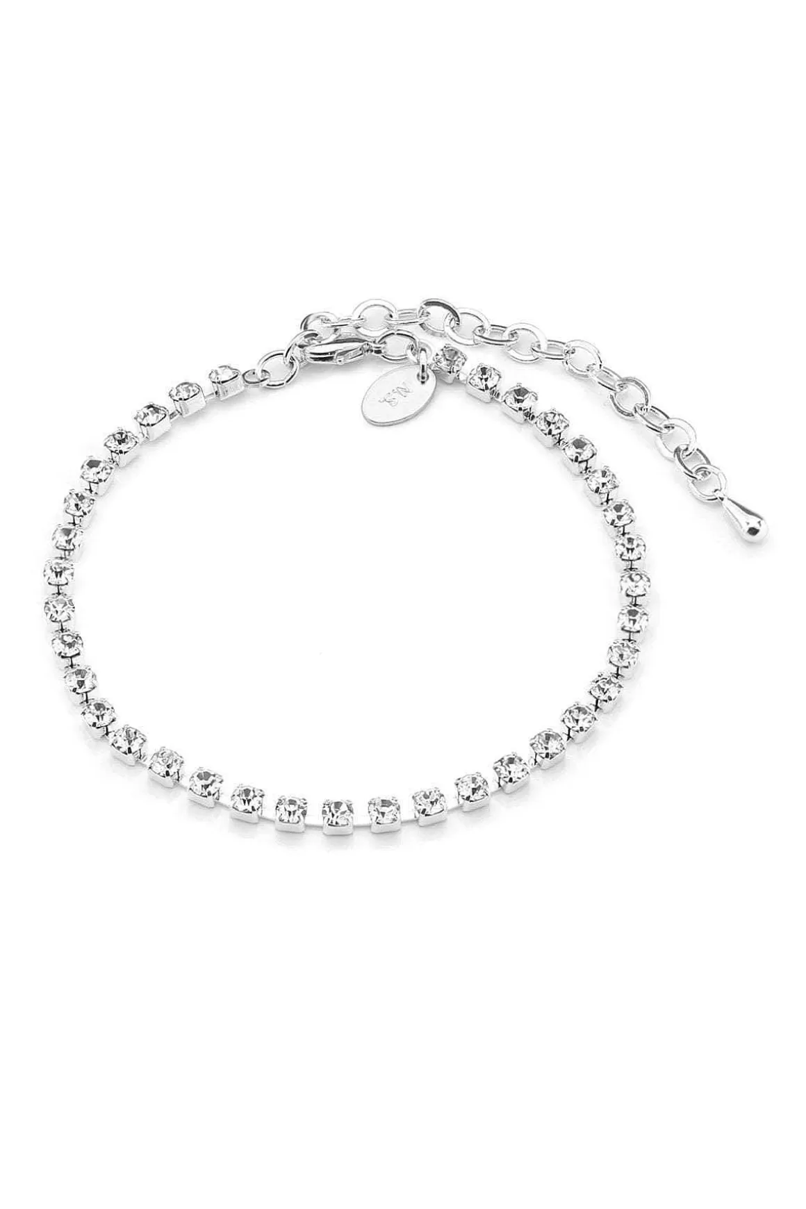 Newbridge Silverware Jewellery Bracelet With Clear Stones New