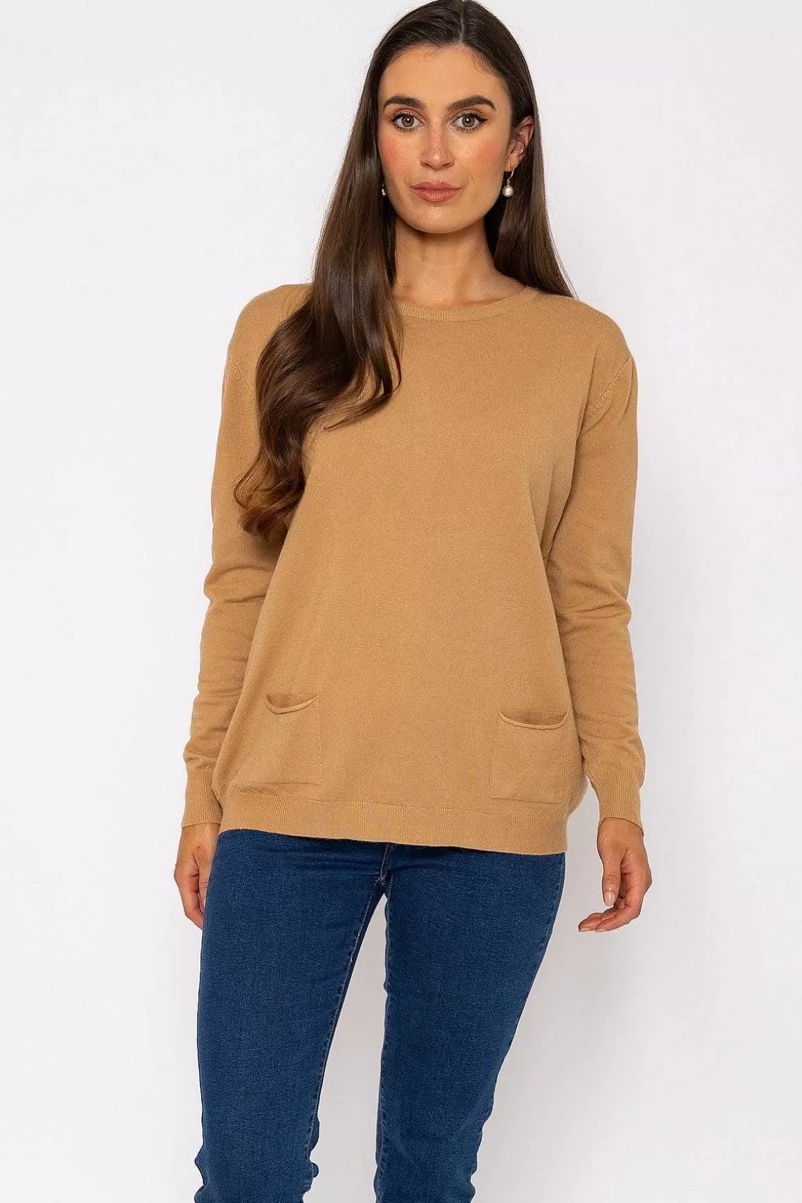 J'aime la Vie Button Detail Knit In Camel Online