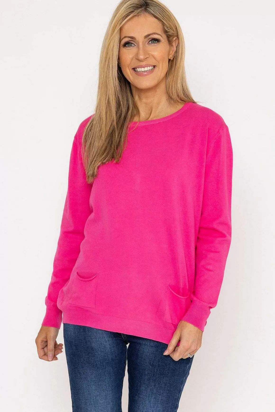 J'aime la Vie Button Detail Knit In Pink Shop