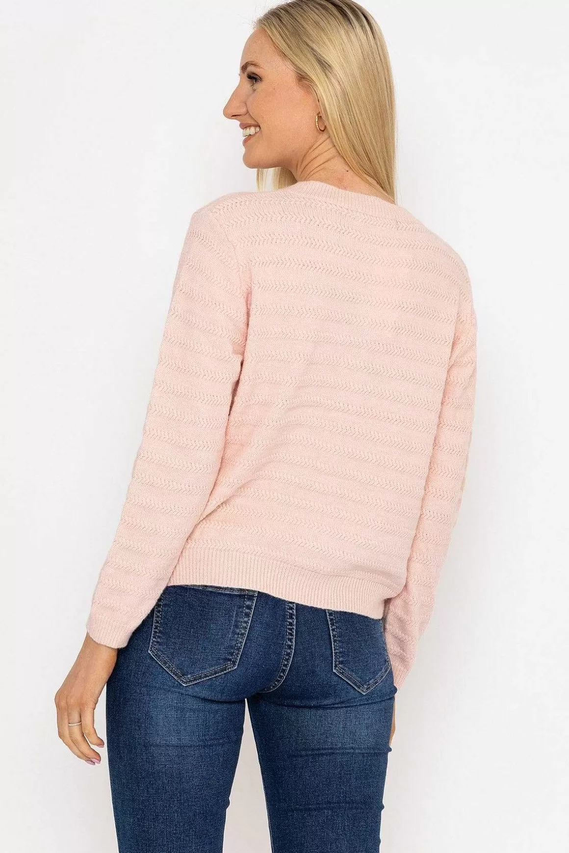 J'aime la Vie Button Up Cardigan In Pink New