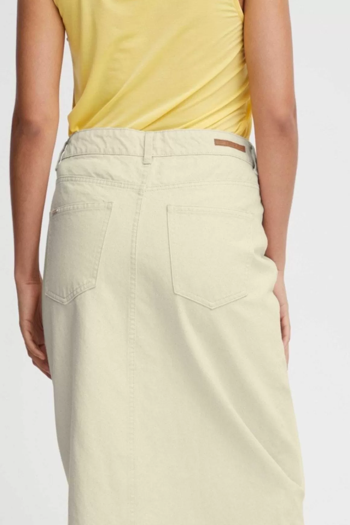 B.Young Bykatsa Cream Midi Skirt Sale