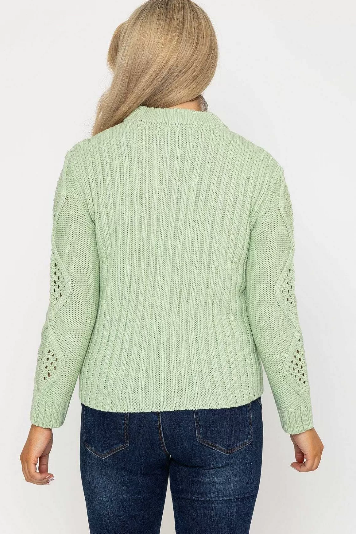 Kelly & Grace Weekend Cable Knit Crew Neck Shop