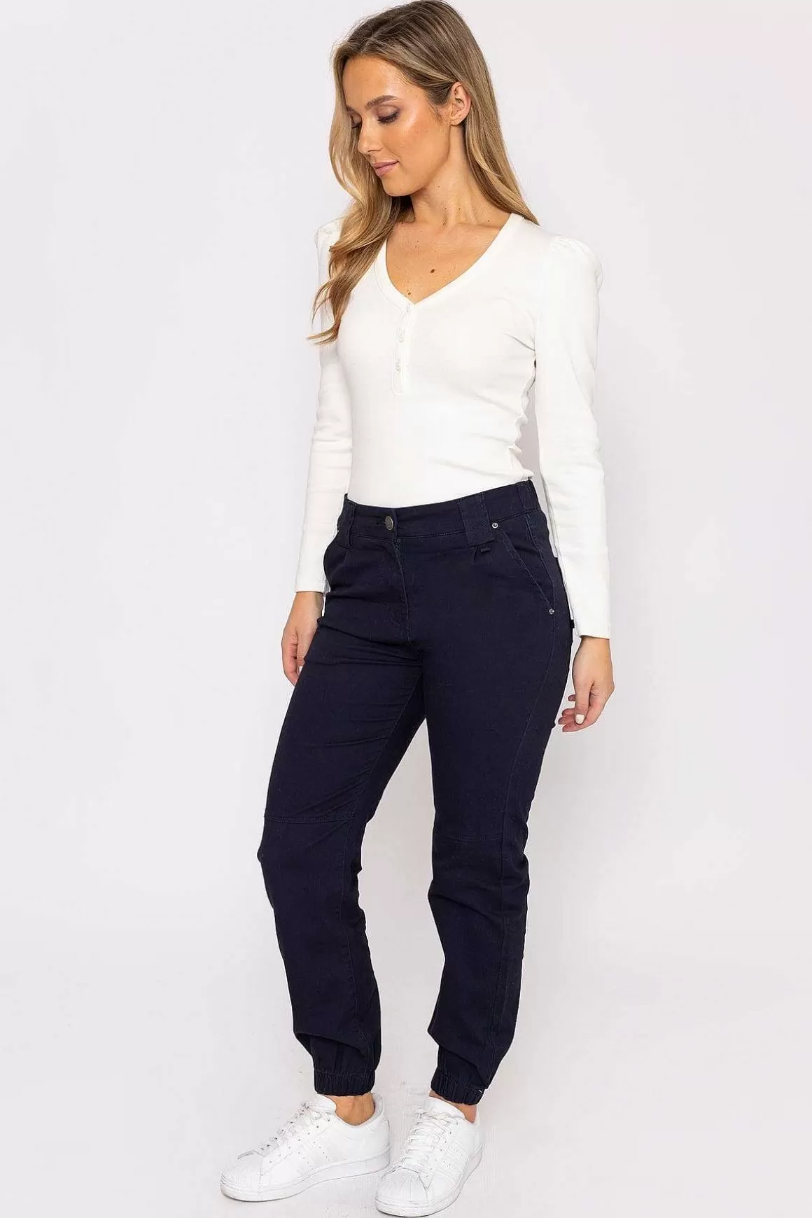 Kelly & Grace Weekend Cargo Pants In Navy Sale