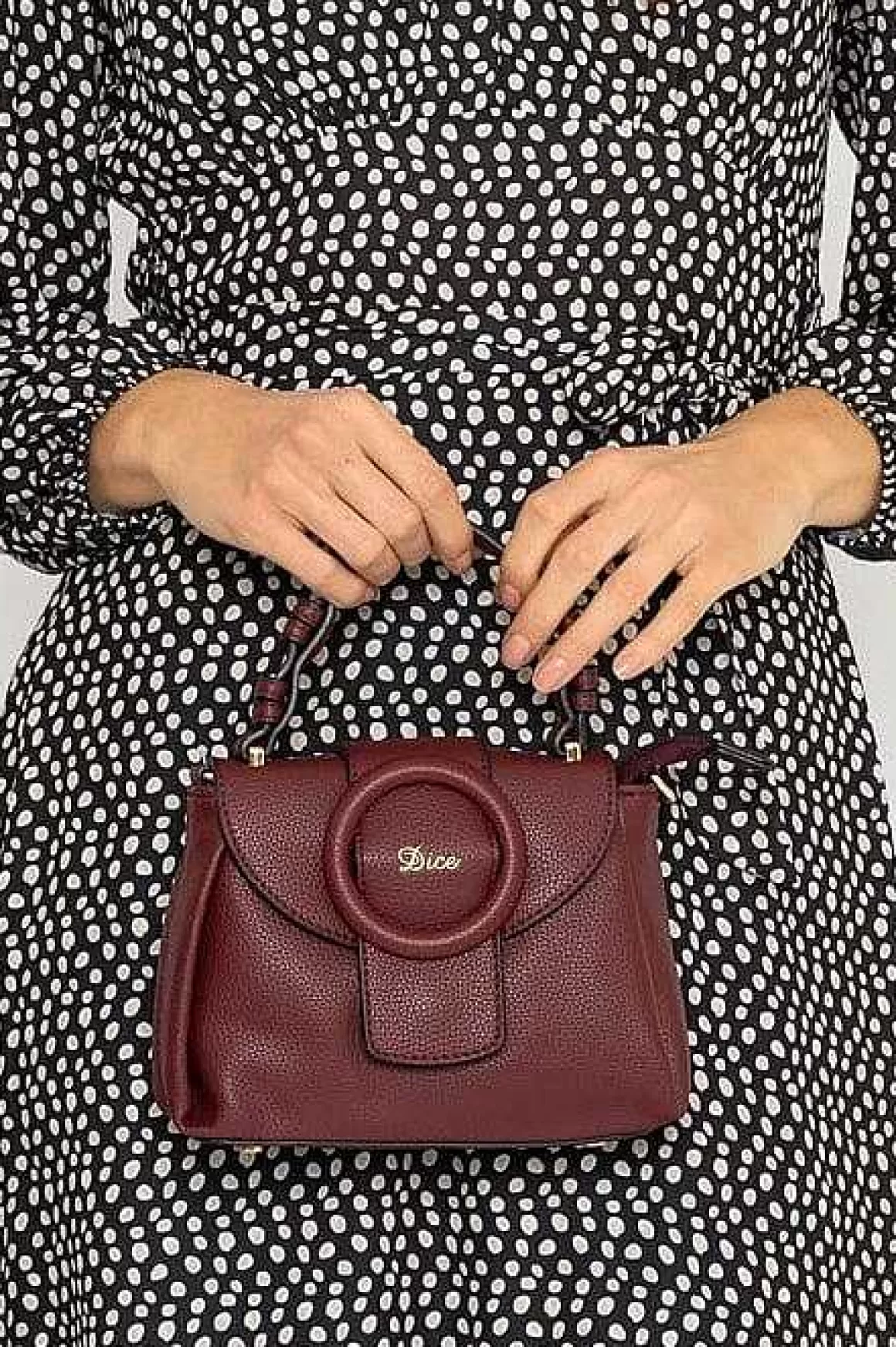 Dice Celia Crossbody Bag In Burgundy Sale