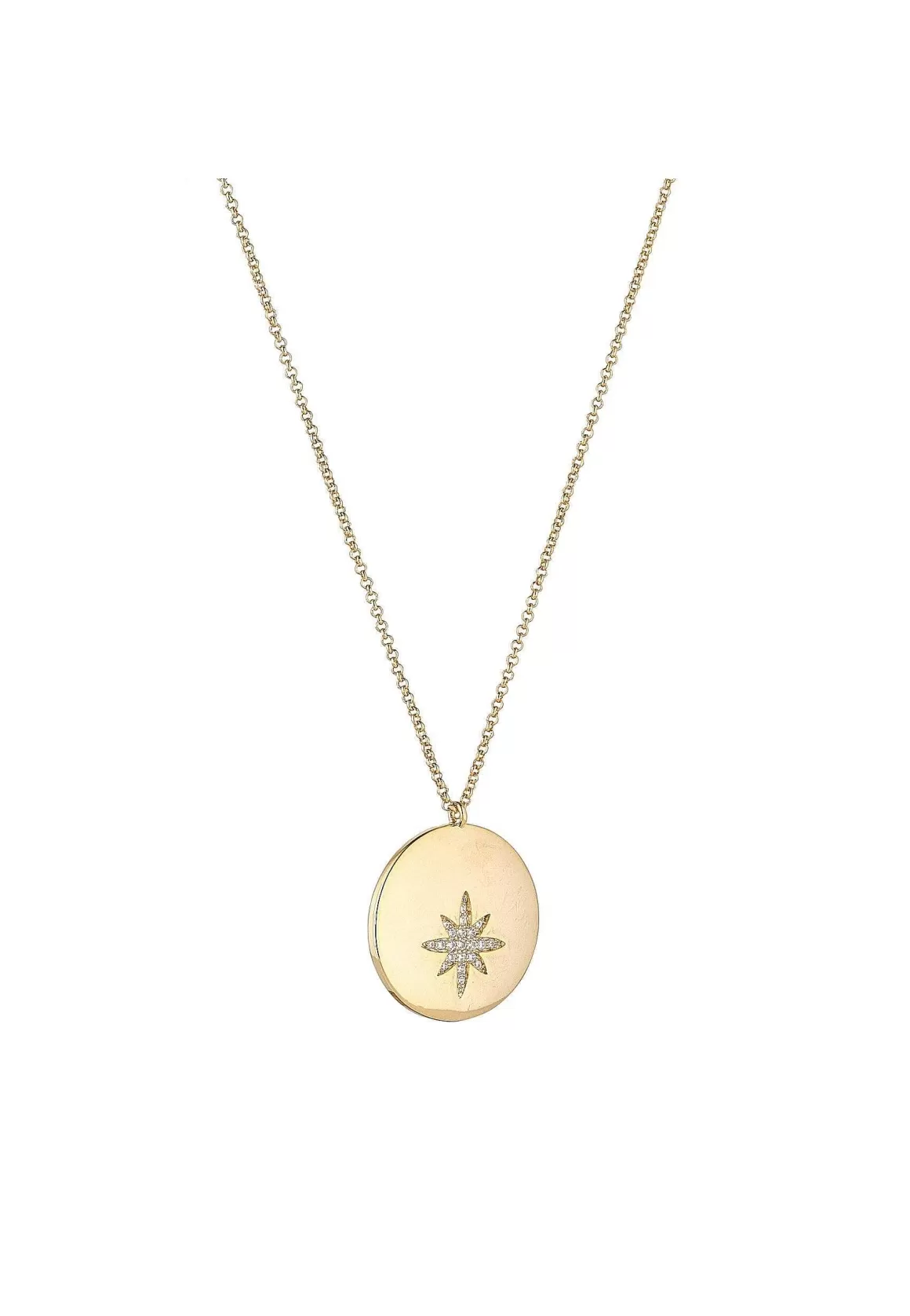 Knight & Day Centre Star Necklace In Gold Flash Sale