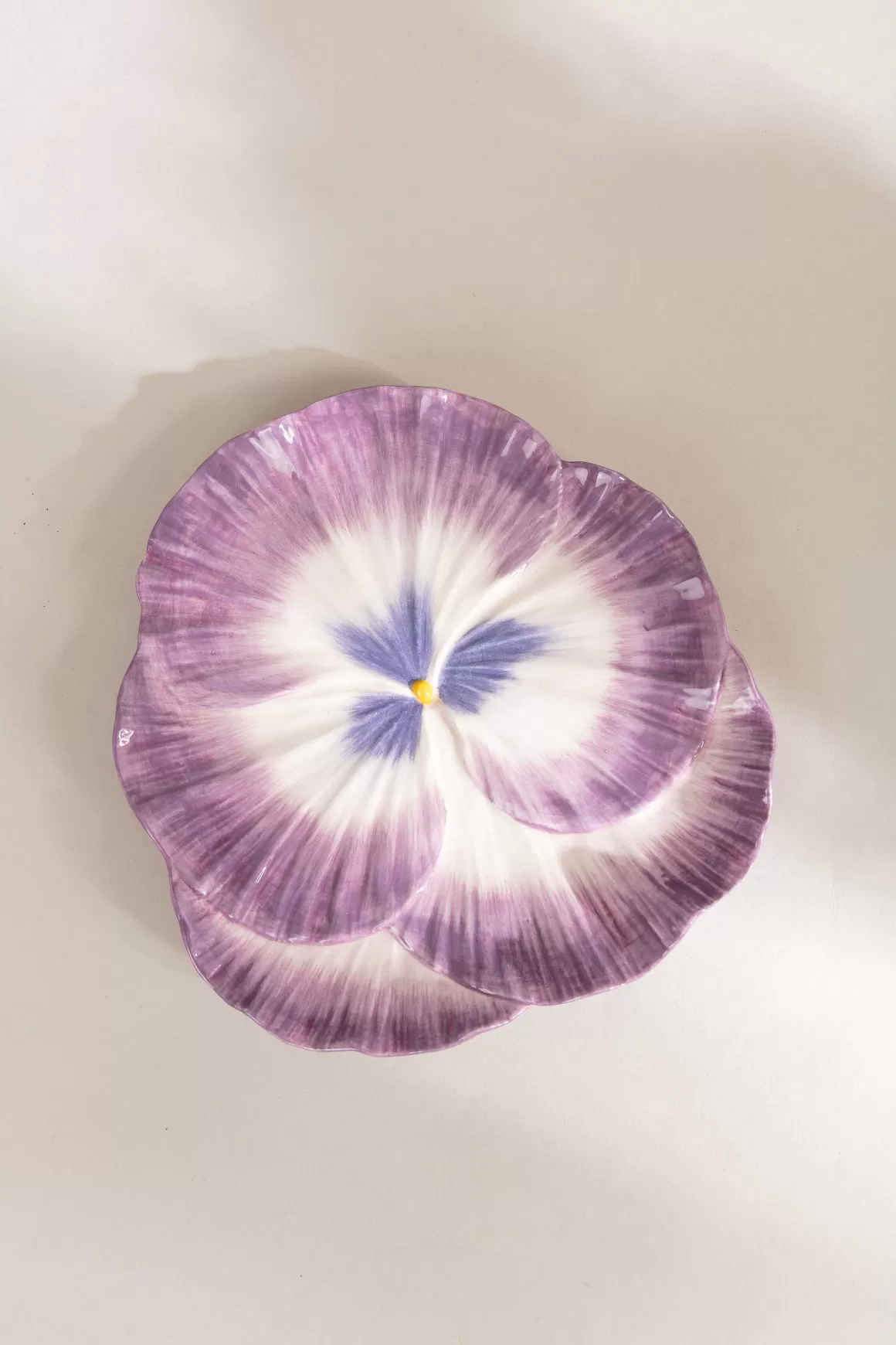 Carraig Donn HOME Ceramic Pansy Serving Plate Cheap