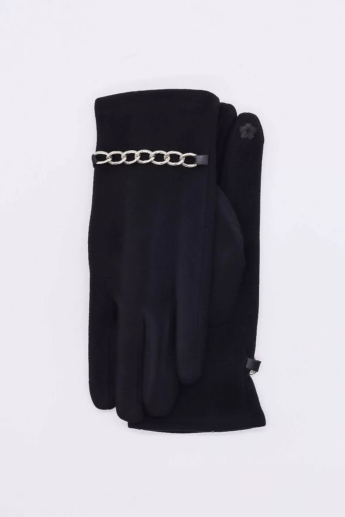 SOUL Accessories Chain Detail Glove In Black Best Sale