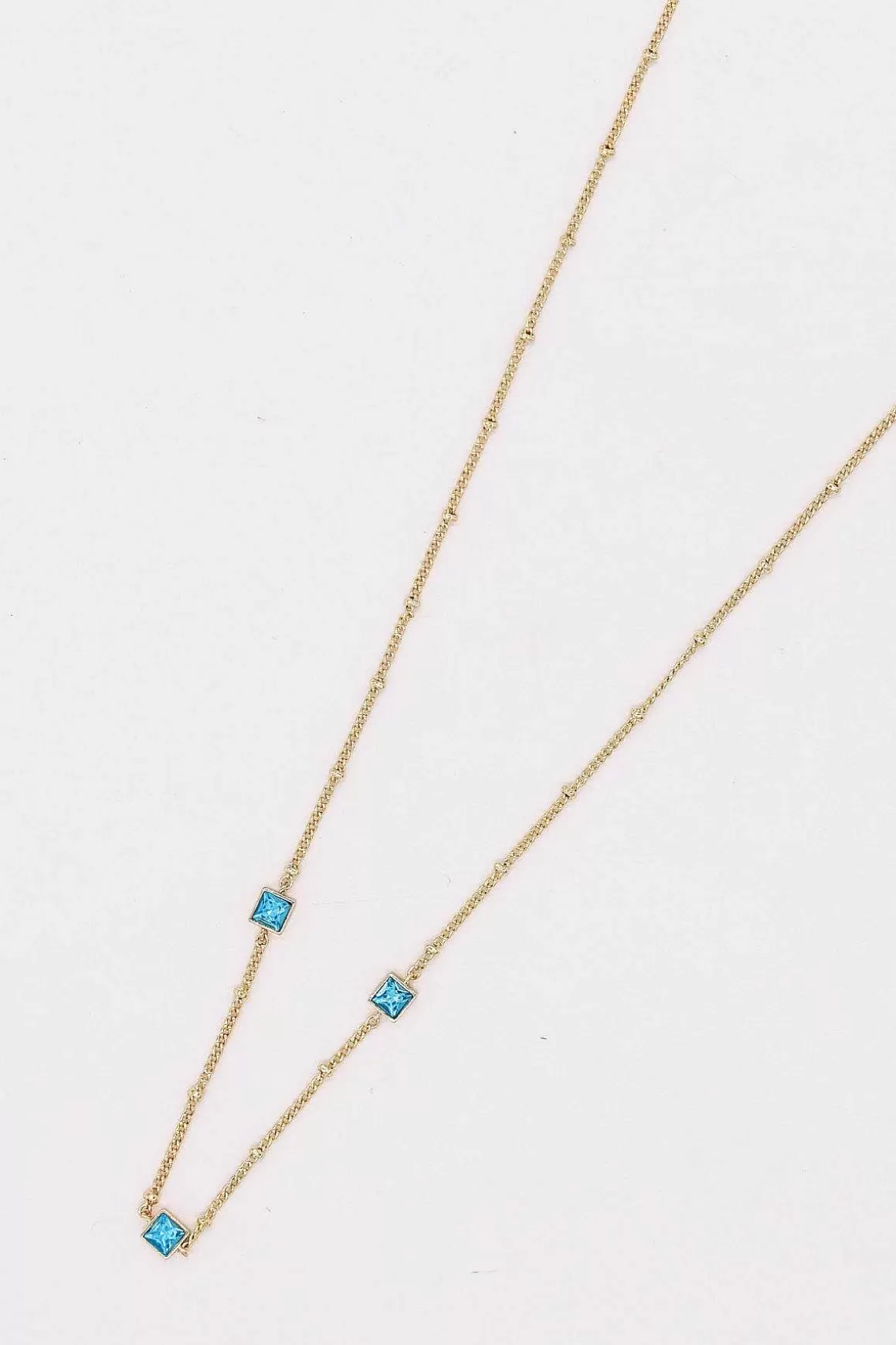 Joularie Chain With Aqua Square Detailing Shop