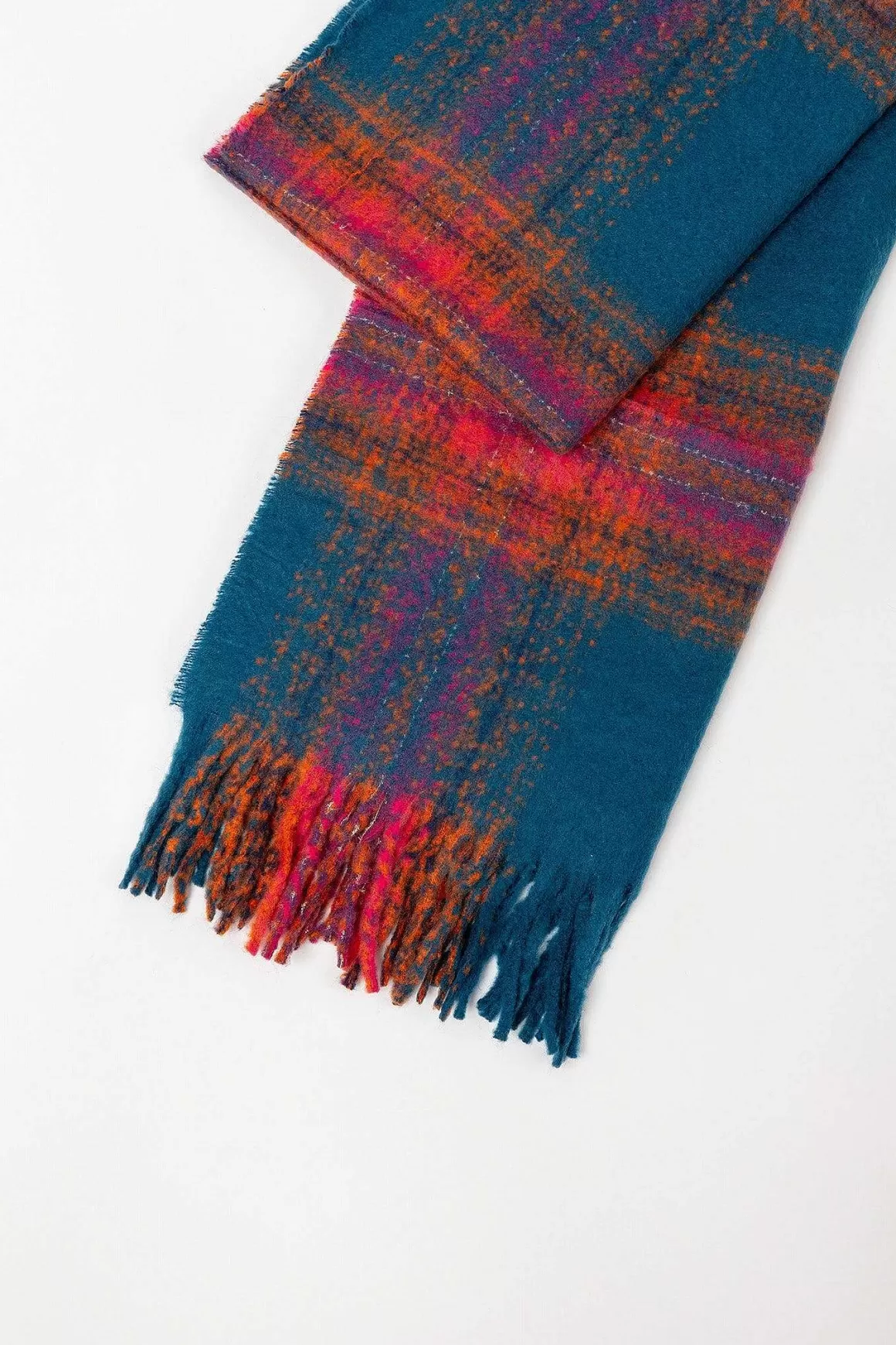 SOUL Accessories Check Scarf In Navy Store