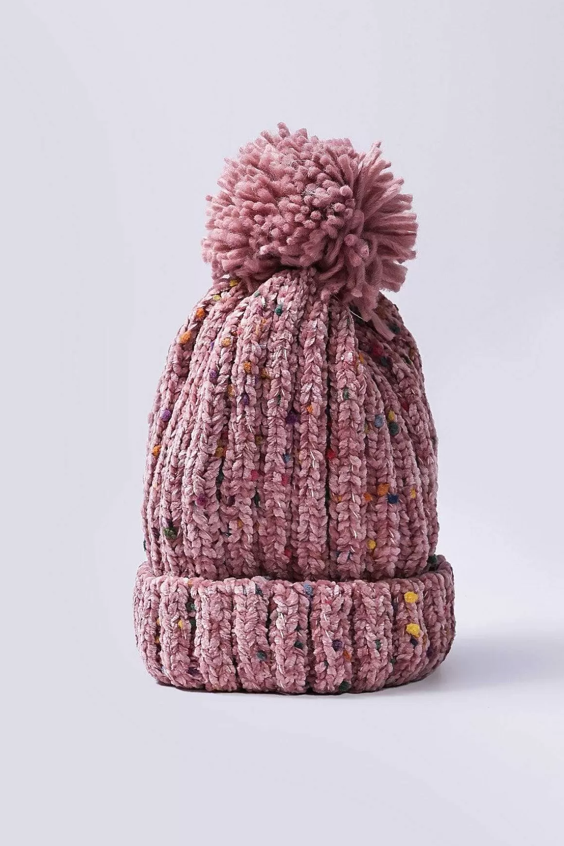 SOUL Accessories Chenille Contrast Beanie In Pink Best