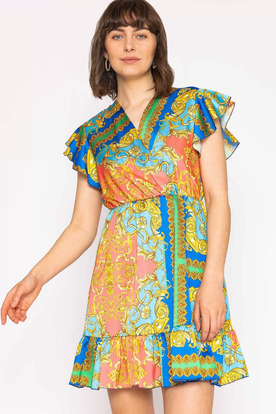 Pala D'oro Cheryl Dress In Multi Print Hot