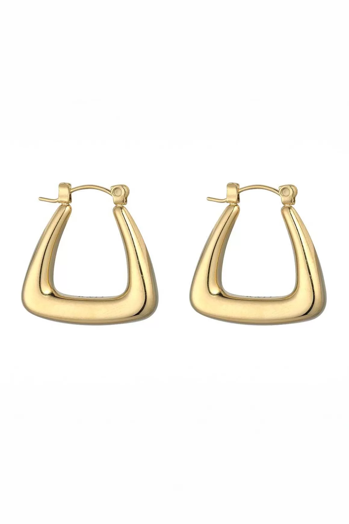 Knight & Day Chunky Geometric Gold Hoops Sale