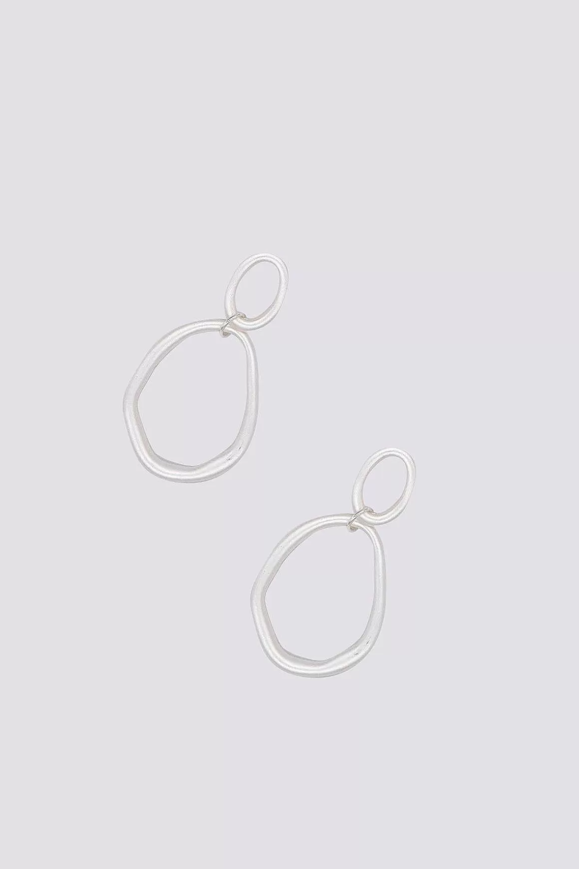 Soul Jewellery Circle Drop Earrings In Silver Fashion