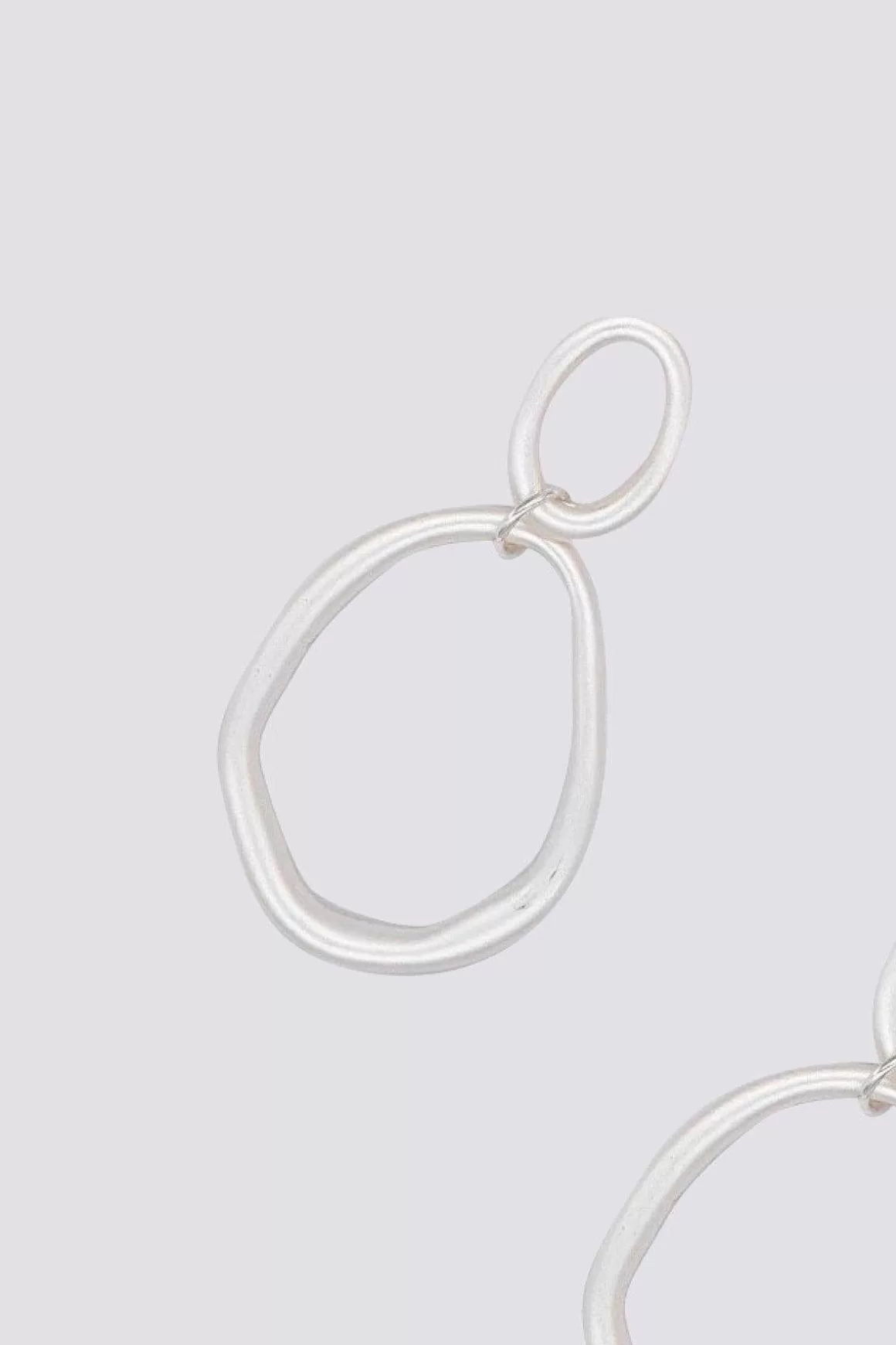 Soul Jewellery Circle Drop Earrings In Silver Fashion