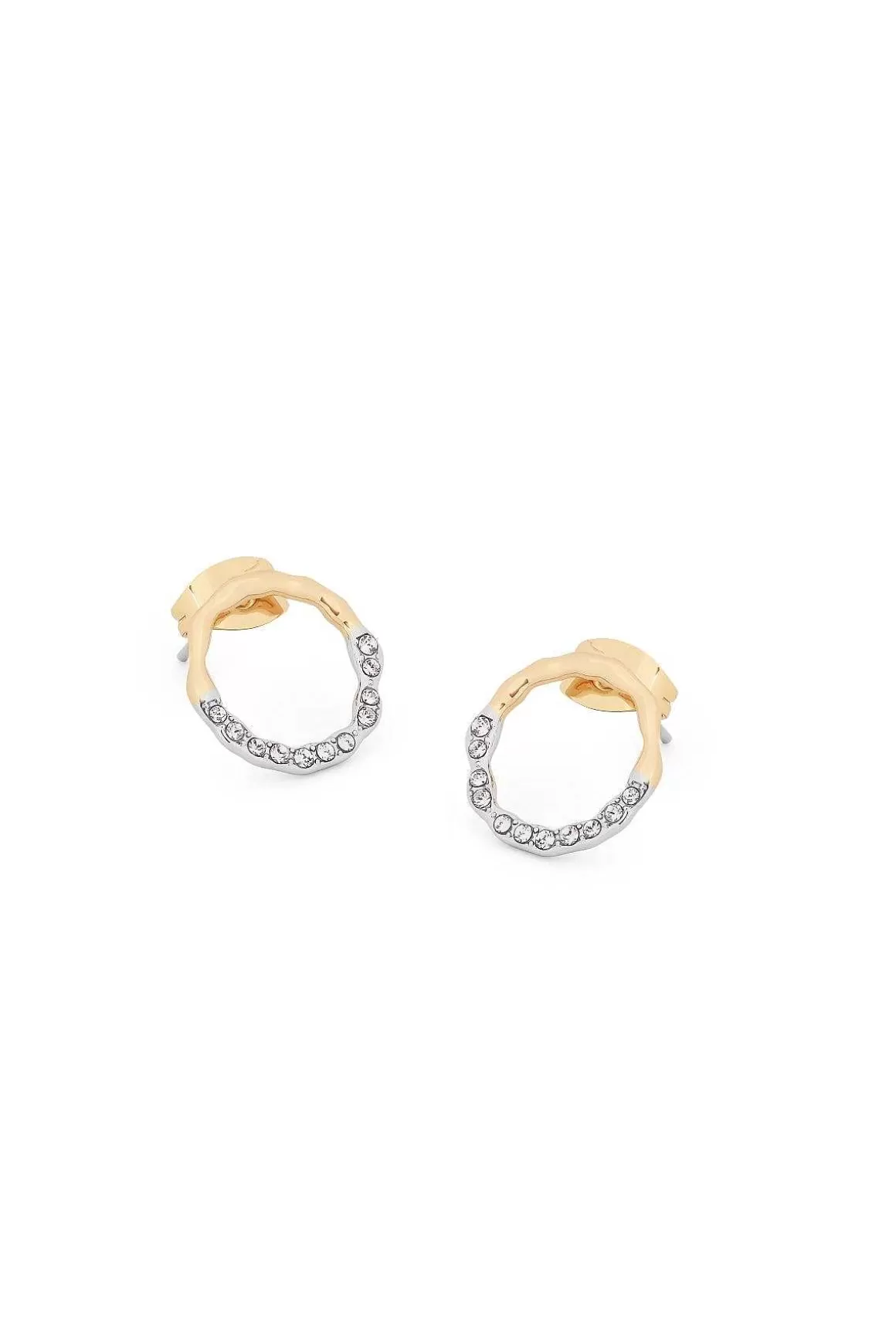 Tipperary Crystal Jewellery Circle Pave Earrings Flash Sale