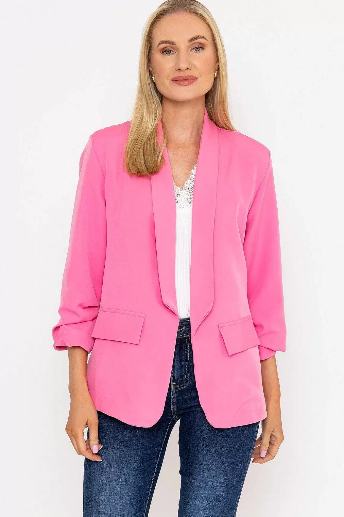 Pala D'oro Classic Blazer In Pink Cheap