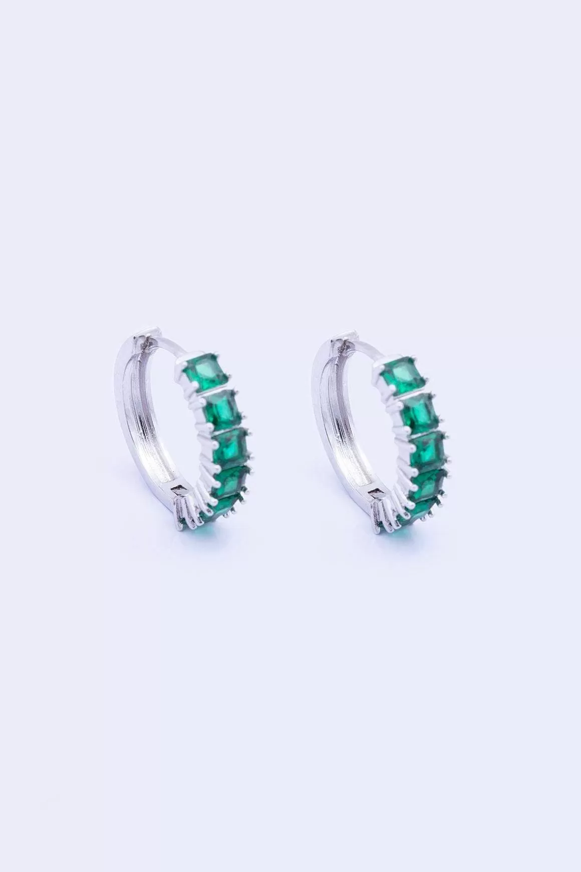 Knight & Day Classic Emerald Hoops Best Sale