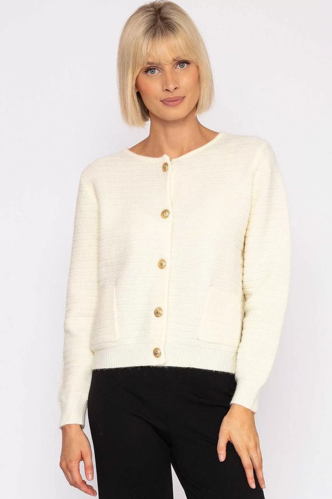 J'aime la Vie Coco Cardigan In Ecru Clearance