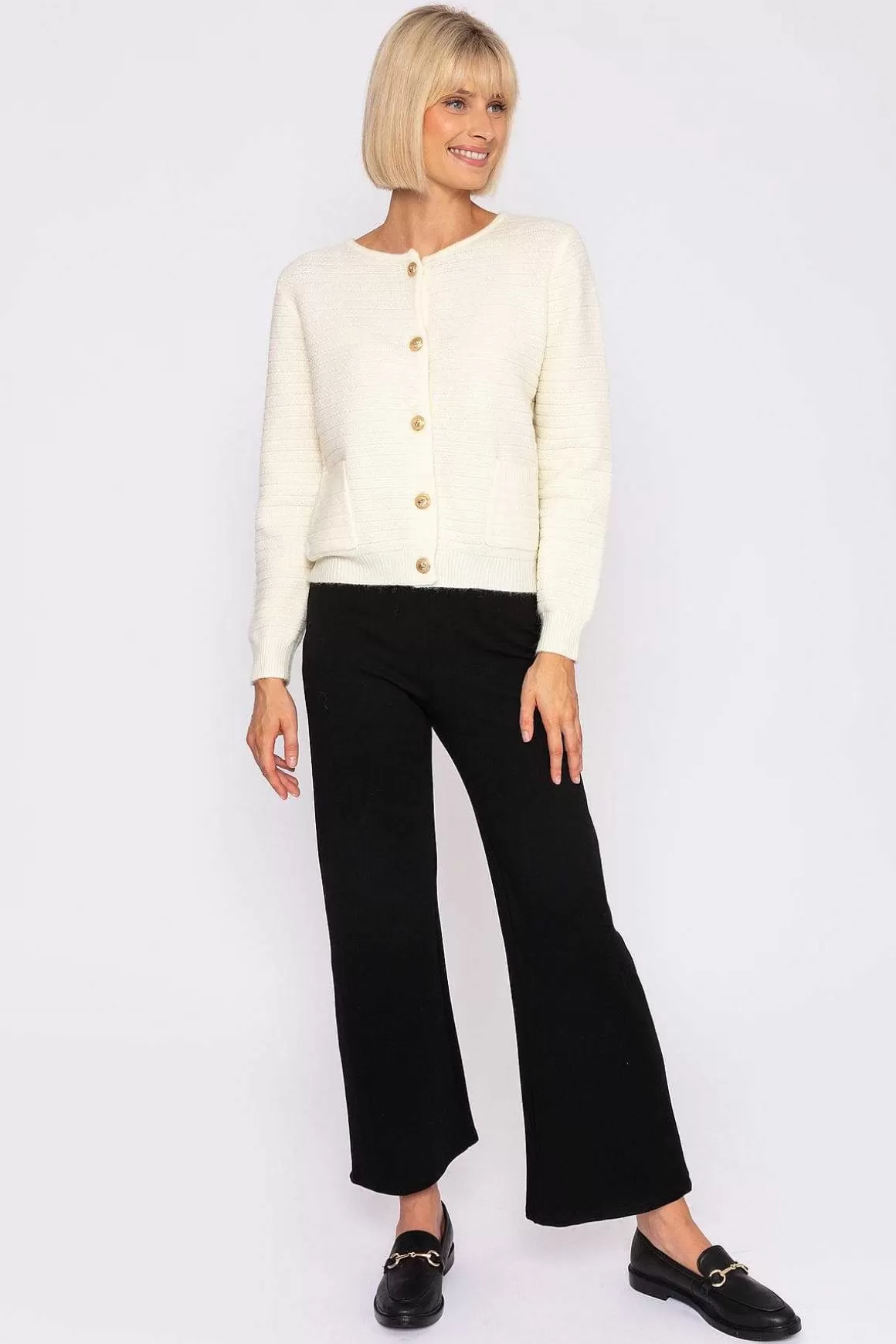 J'aime la Vie Coco Cardigan In Ecru Clearance