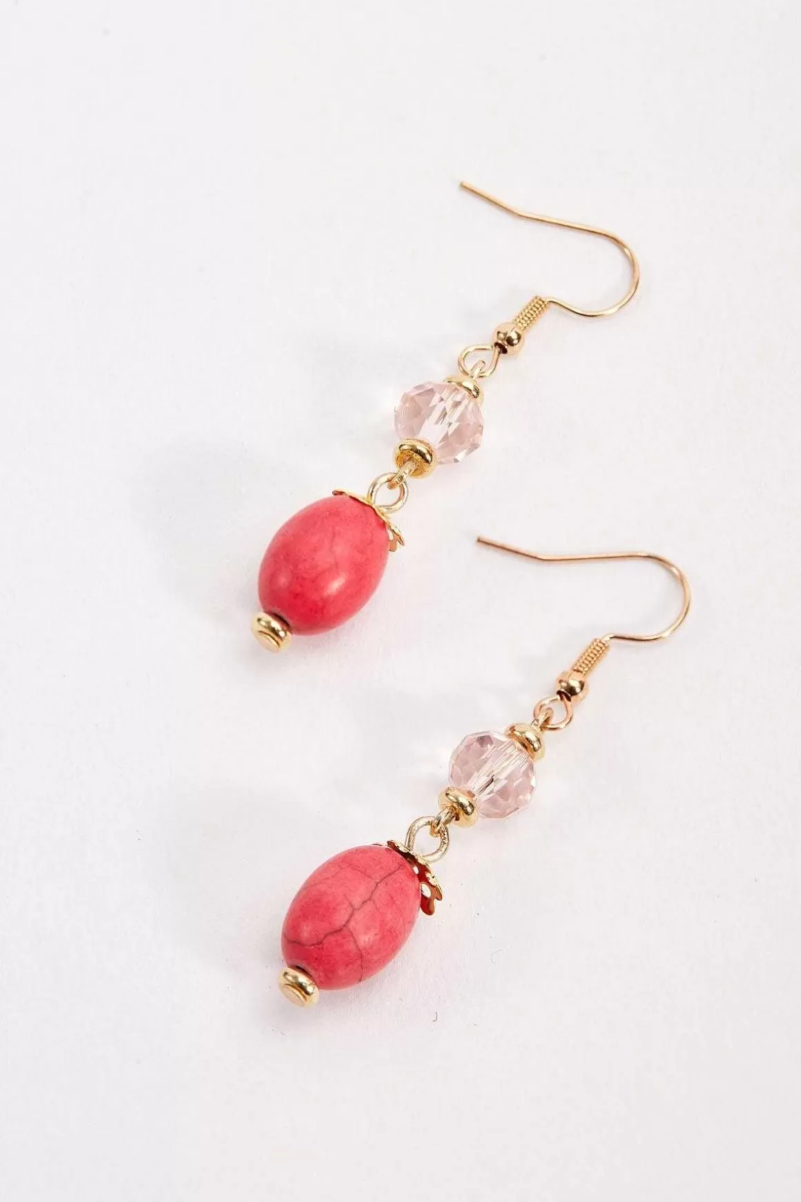 Soul Jewellery Coral Beaded Earrings Clearance