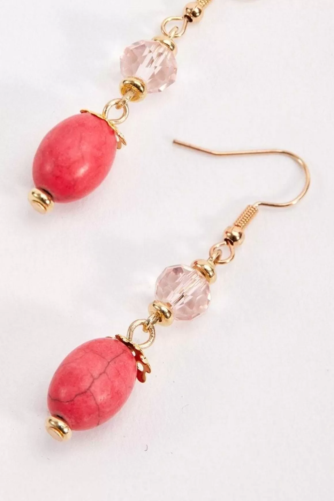 Soul Jewellery Coral Beaded Earrings Clearance