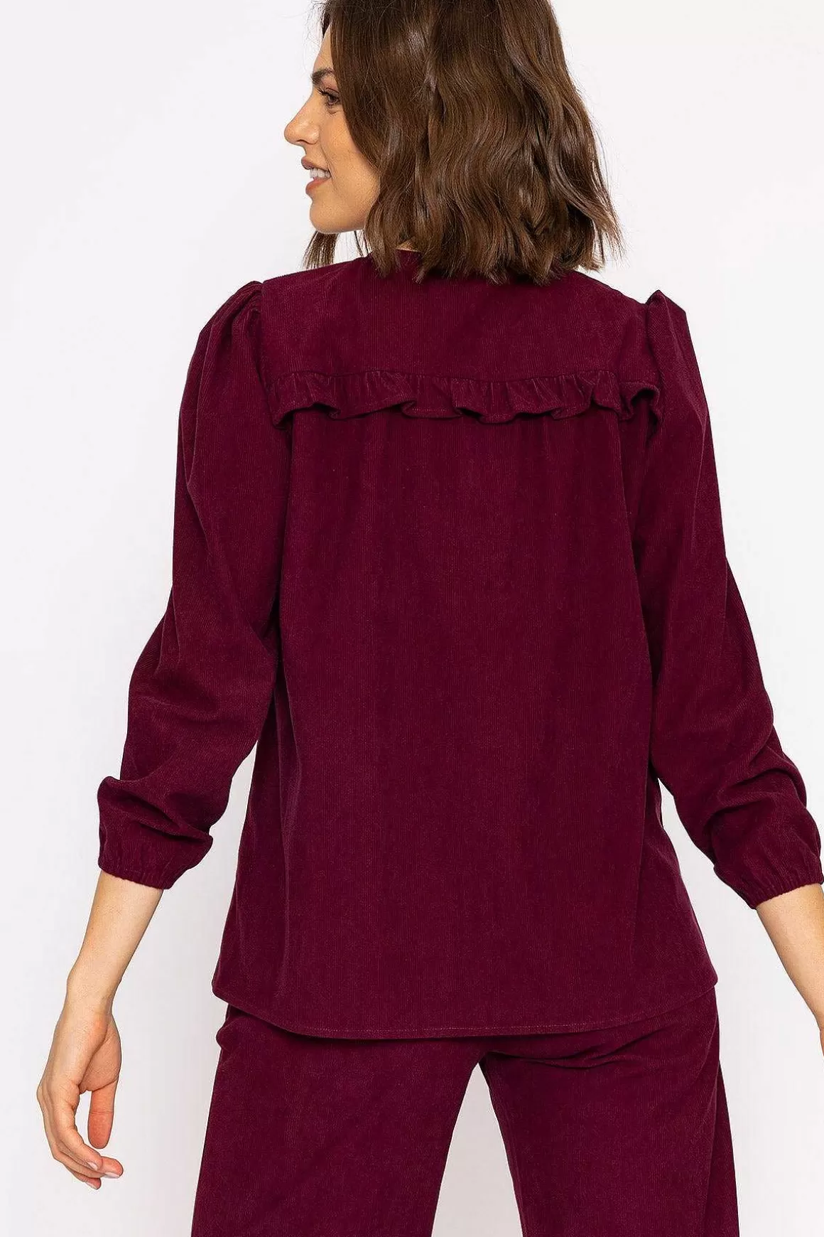 Rowen Avenue Cord Jacket In Plum Cheap