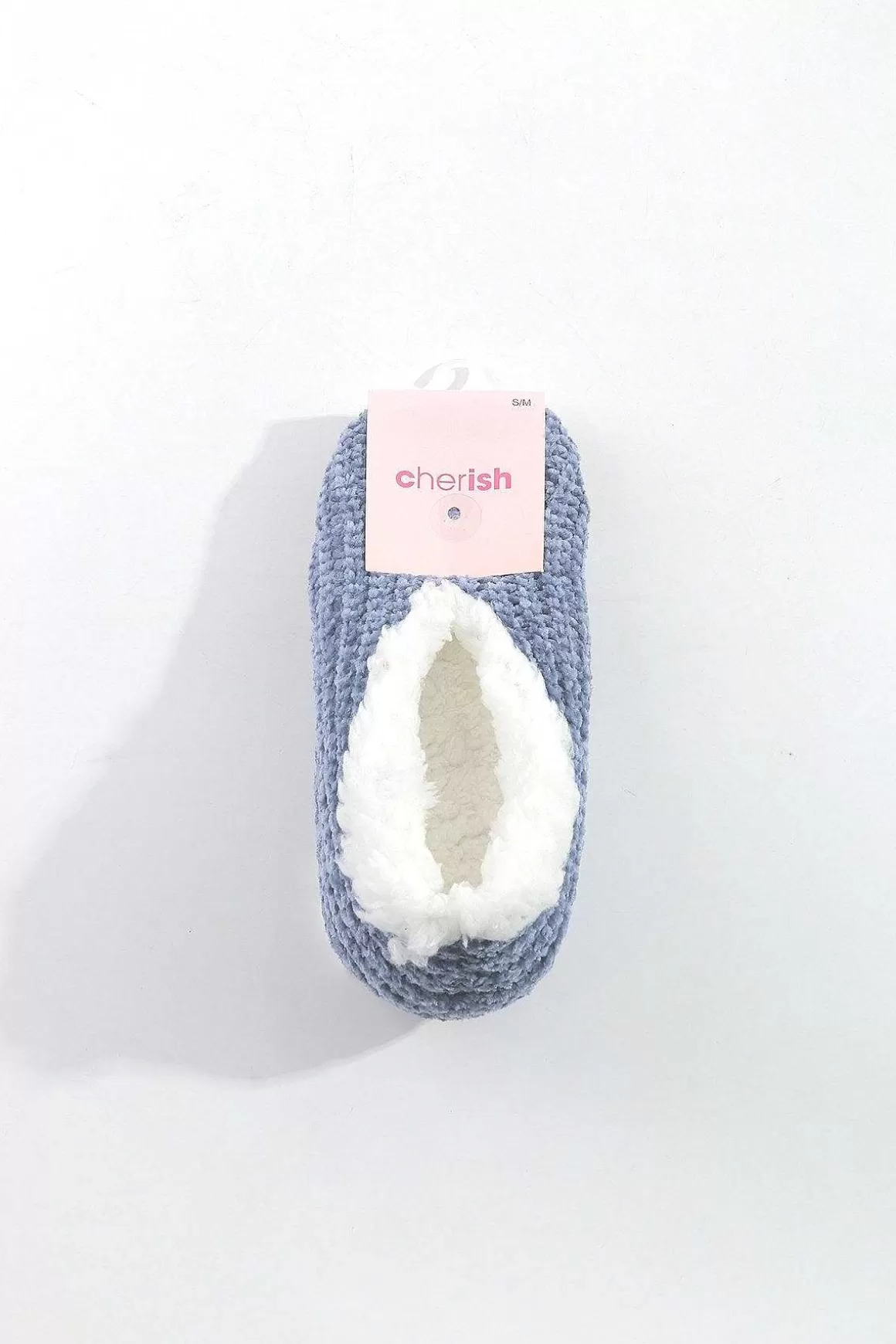 SOUL Accessories Cosy Knit Slipper Sock In Navy New